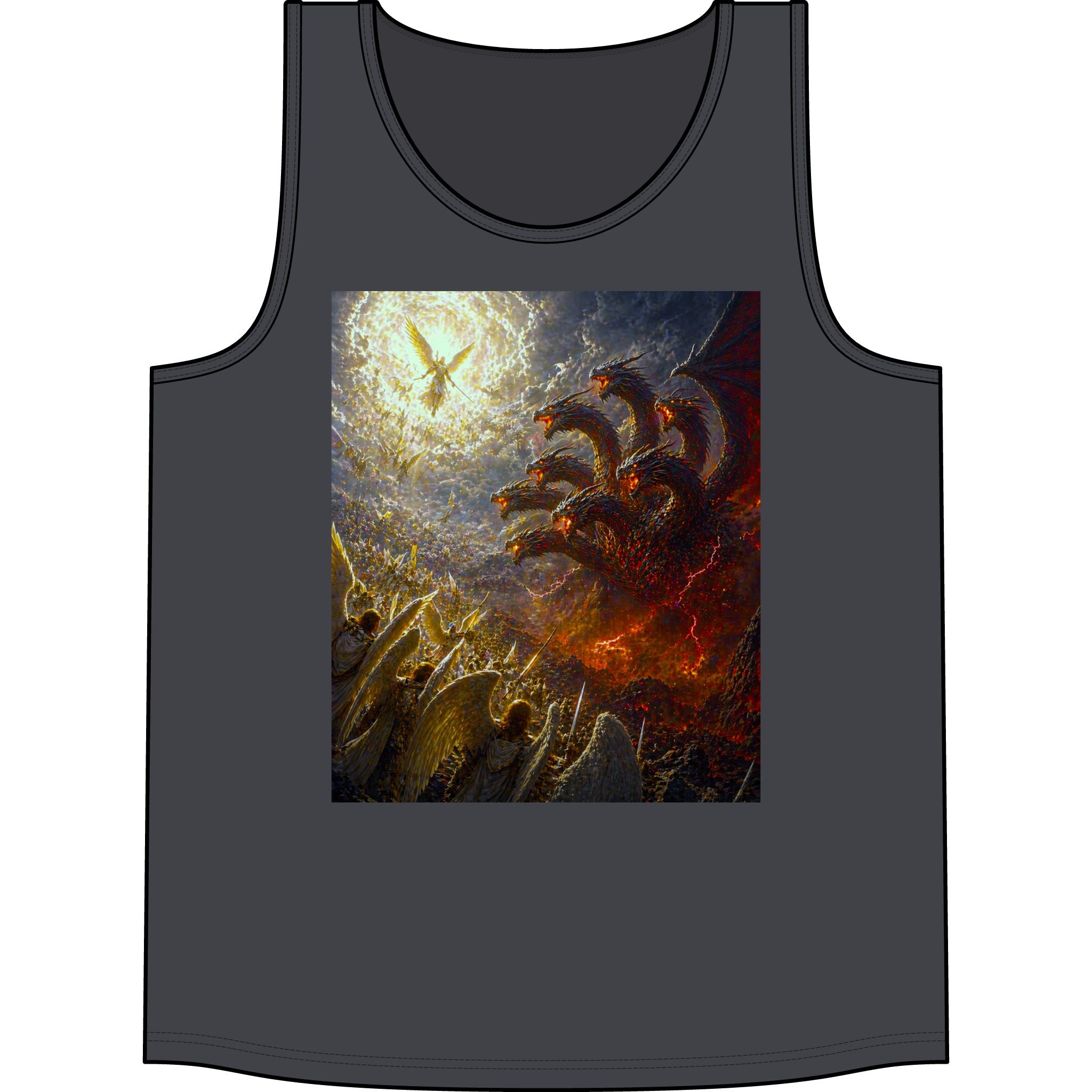 Gods vs. Hydra Concert Tank Top - Mythic Battle Graphic Tank