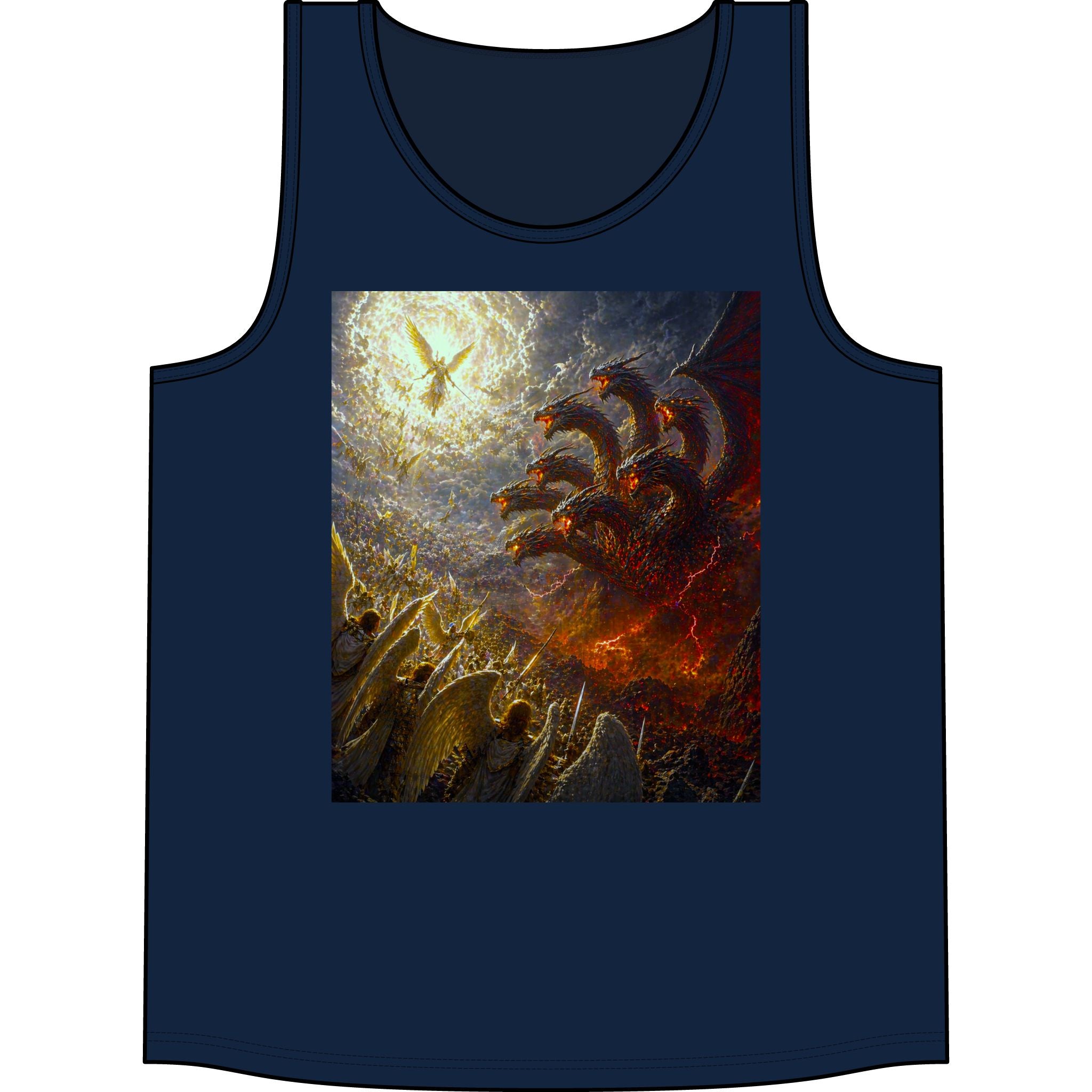 Gods vs. Hydra Concert Tank Top - Mythic Battle Graphic Tank