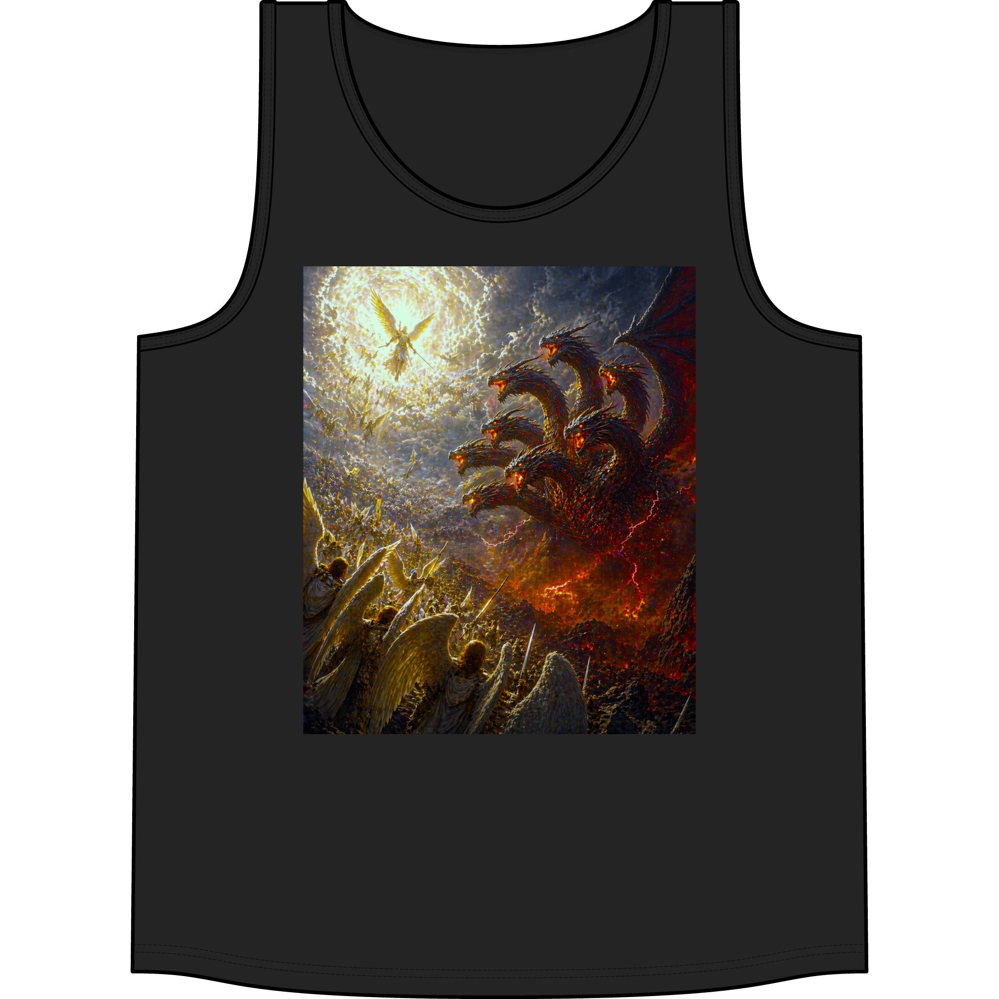 Gods vs. Hydra Concert Tank Top - Mythic Battle Graphic Tank