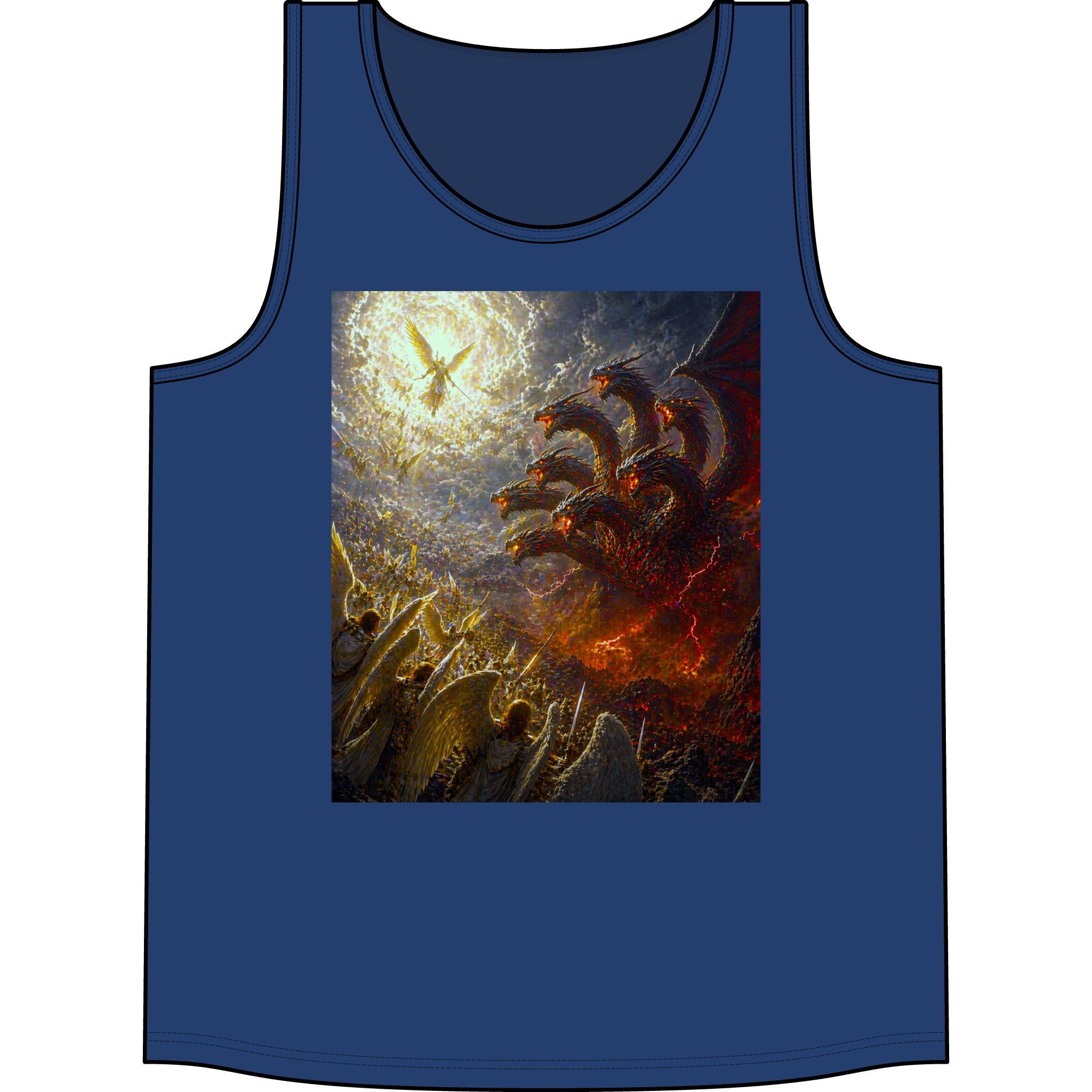 Gods vs. Hydra Concert Tank Top - Mythic Battle Graphic Tank