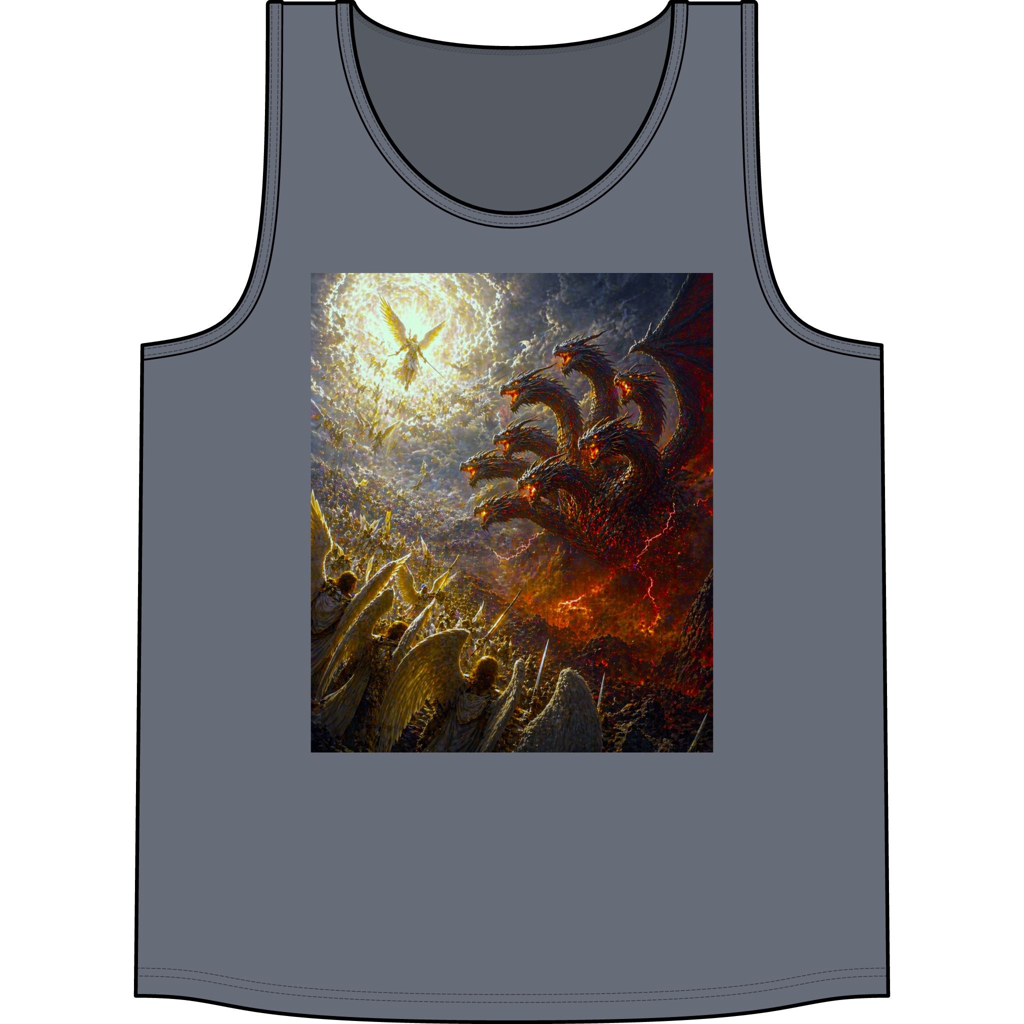Gods vs. Hydra Concert Tank Top - Mythic Battle Graphic Tank