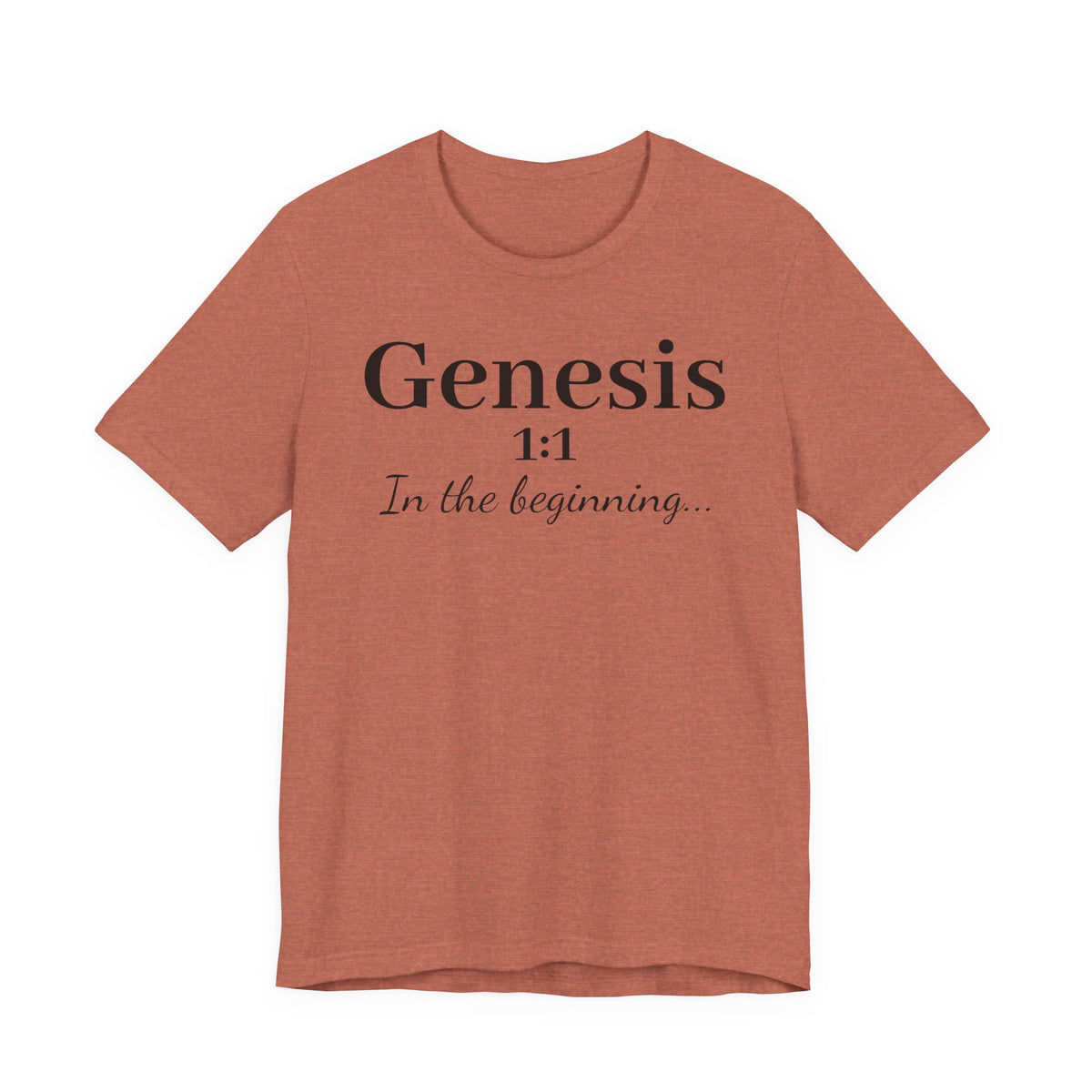 Genesis 1:1 "In the beginning" Christian Tee