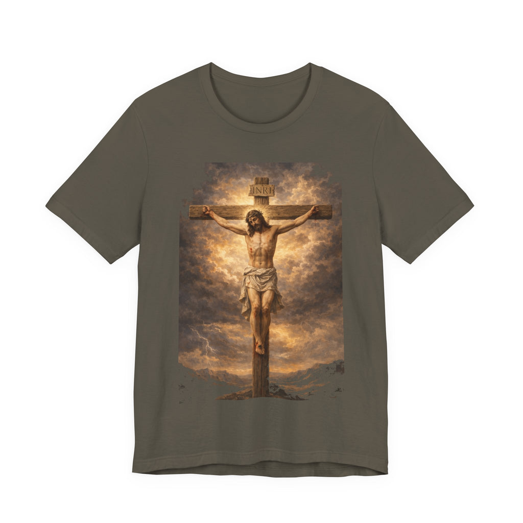 Crucifixion Jesus T‑Shirt — 3:16 Religious Christian Graphic Tee for Easter & Faith