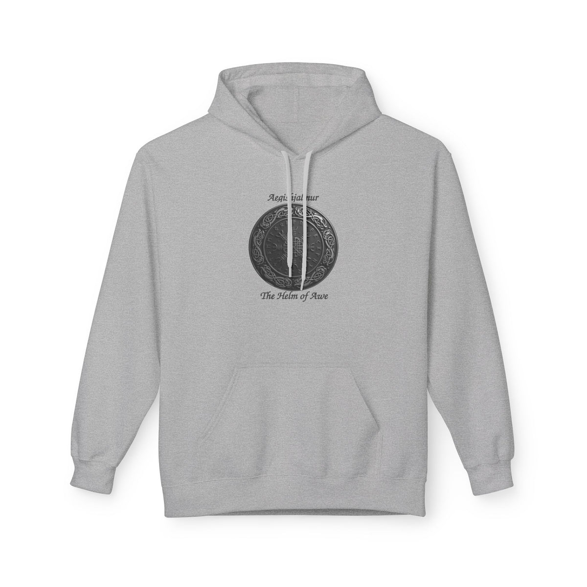Aegishjalmur The Helm of Awe and Terror – Viking Symbols of protection Hoodie —