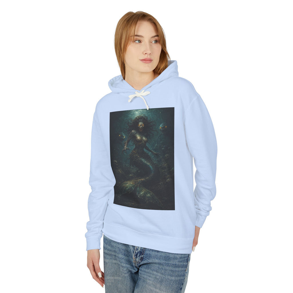 Mermaid Abyss Hoodie — Dark Ocean Fantasy Graphic Sweatshirt
