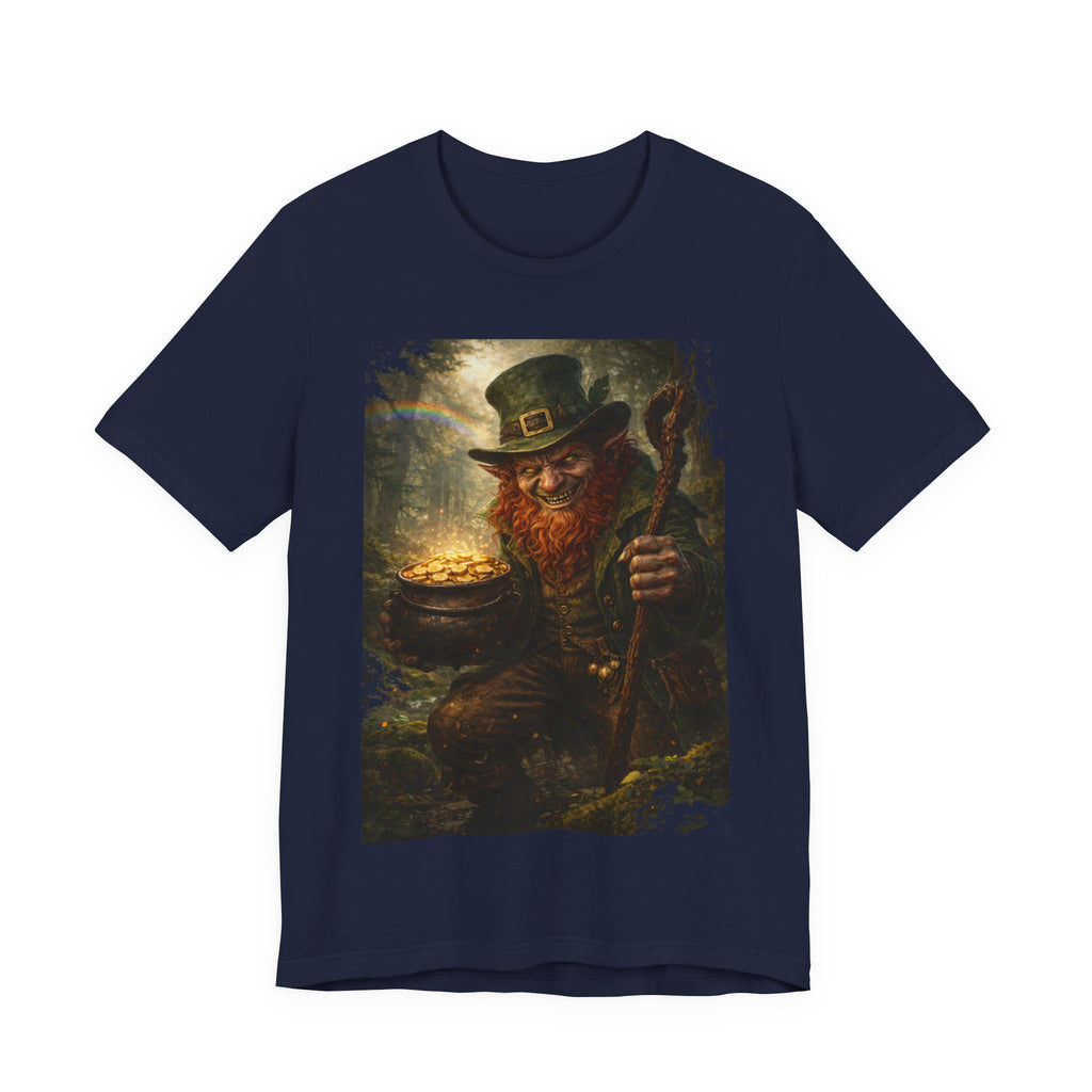 Leprechaun Gold Pot T‑Shirt — Vintage St. Patrick’s Day Lucky Charm Tee