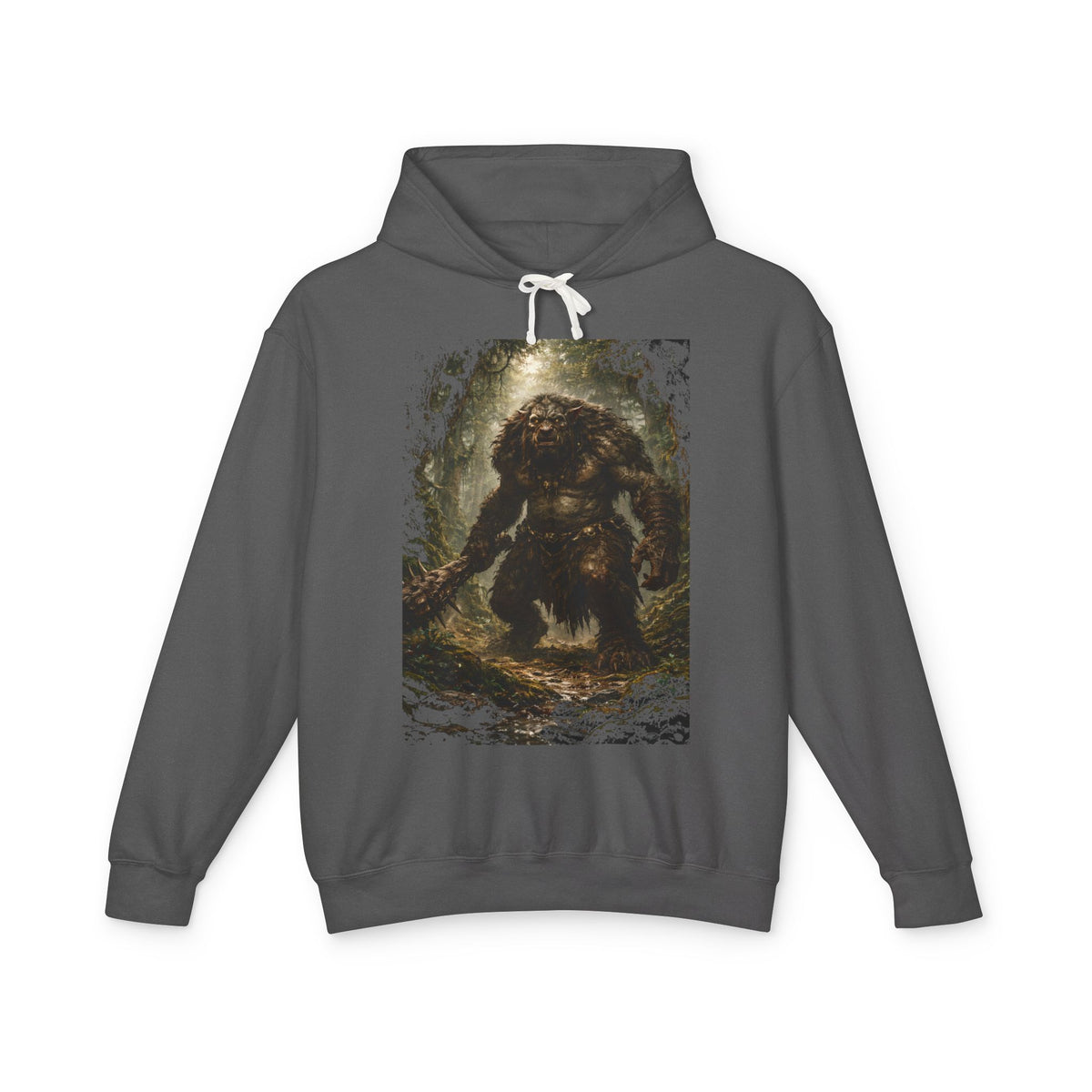 Cryptid Monster Hoodie – Vintage Forest Troll Graphic Sweatshirt