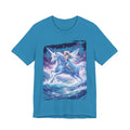 Mystical Unicorn Rider T‑Shirt – Fantasy Pegasus Night Sky Graphic Tee
