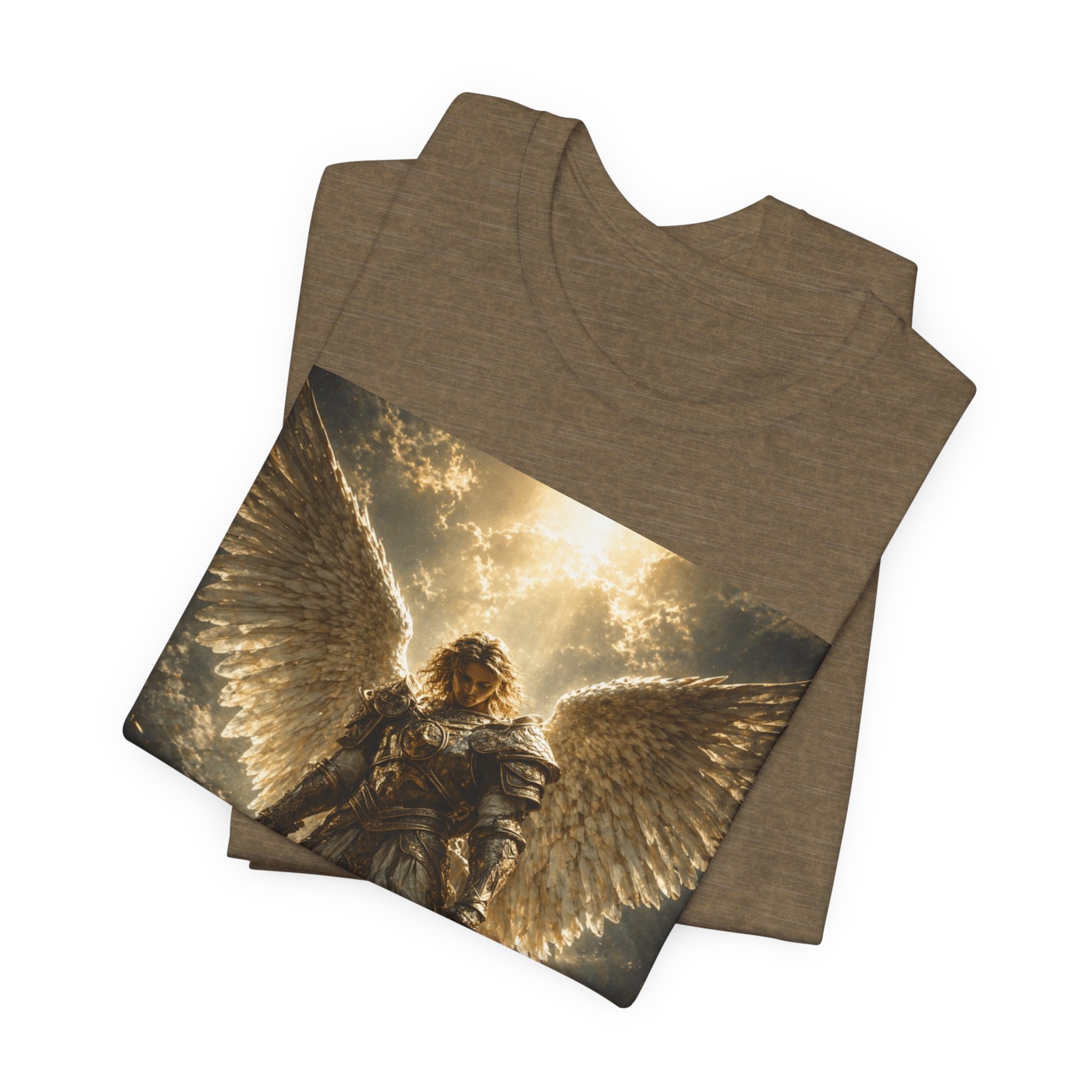 Angel Warrior Graphic Tee — Celestial Armor Archangel T-Shirt