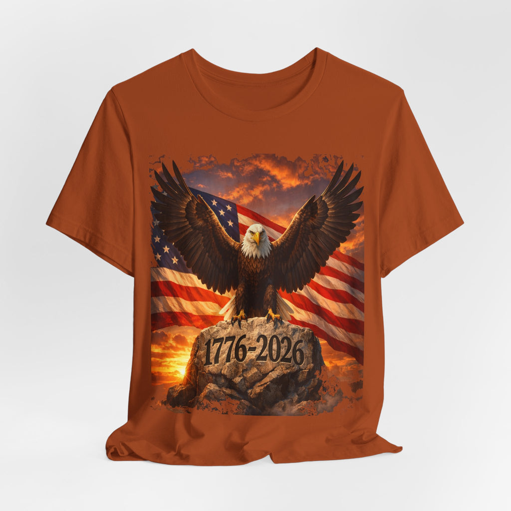 1776–2026 Eagle & American Flag T‑Shirt — Patriotic Independence Day Tee