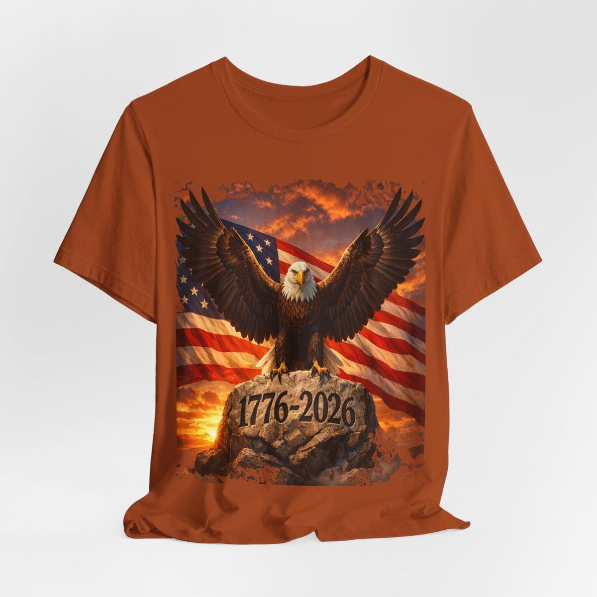 1776–2026 Eagle & American Flag T‑Shirt — Patriotic Independence Day Tee