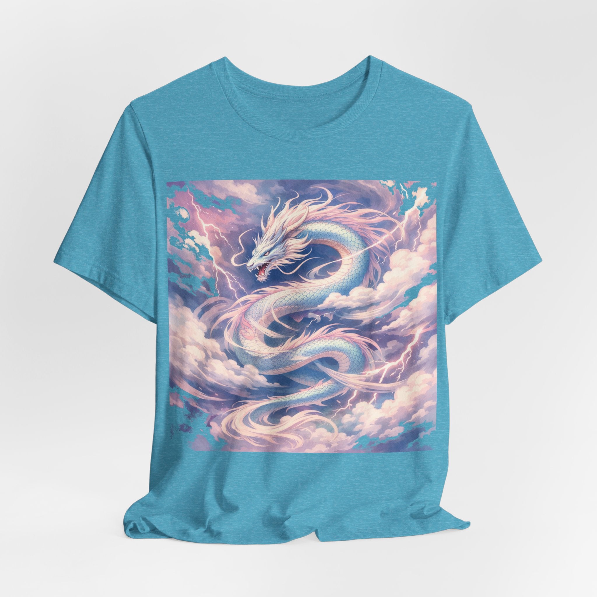 Pastel Sky Dragon T-Shirt — Ethereal Dragon Graphic Tee