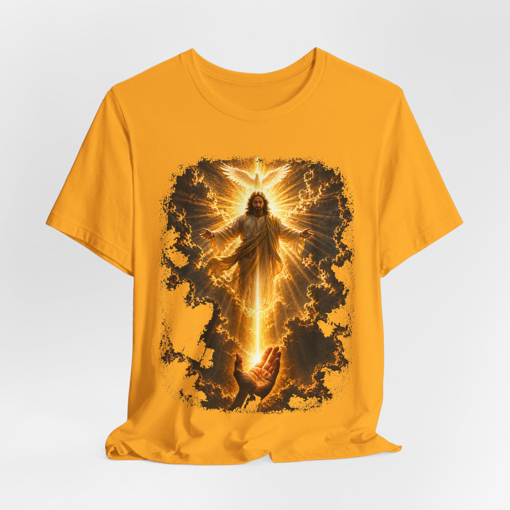 Jesus Ascension Tee — Radiant Resurrection Christian T‑Shirt