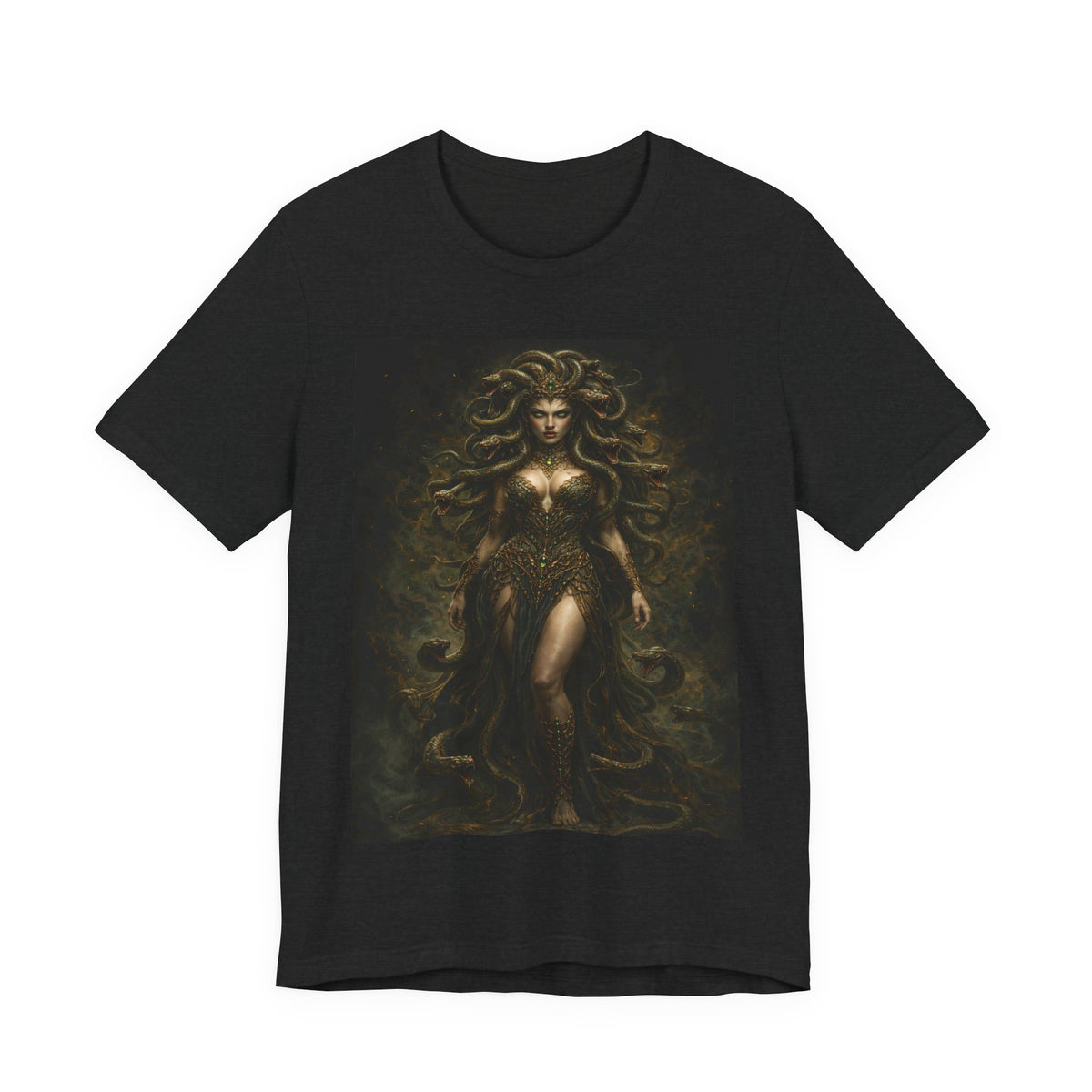 Medusa Goddess T‑Shirt — Mythic Dark Art Graphic Tee