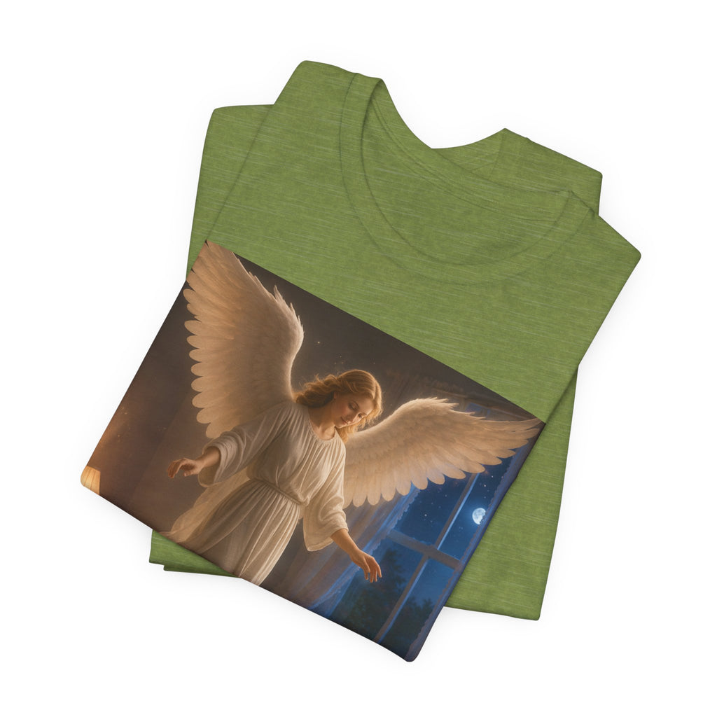 Guardian Angel T‑Shirt — Peaceful Night Prayer Tee for Kids & Parents