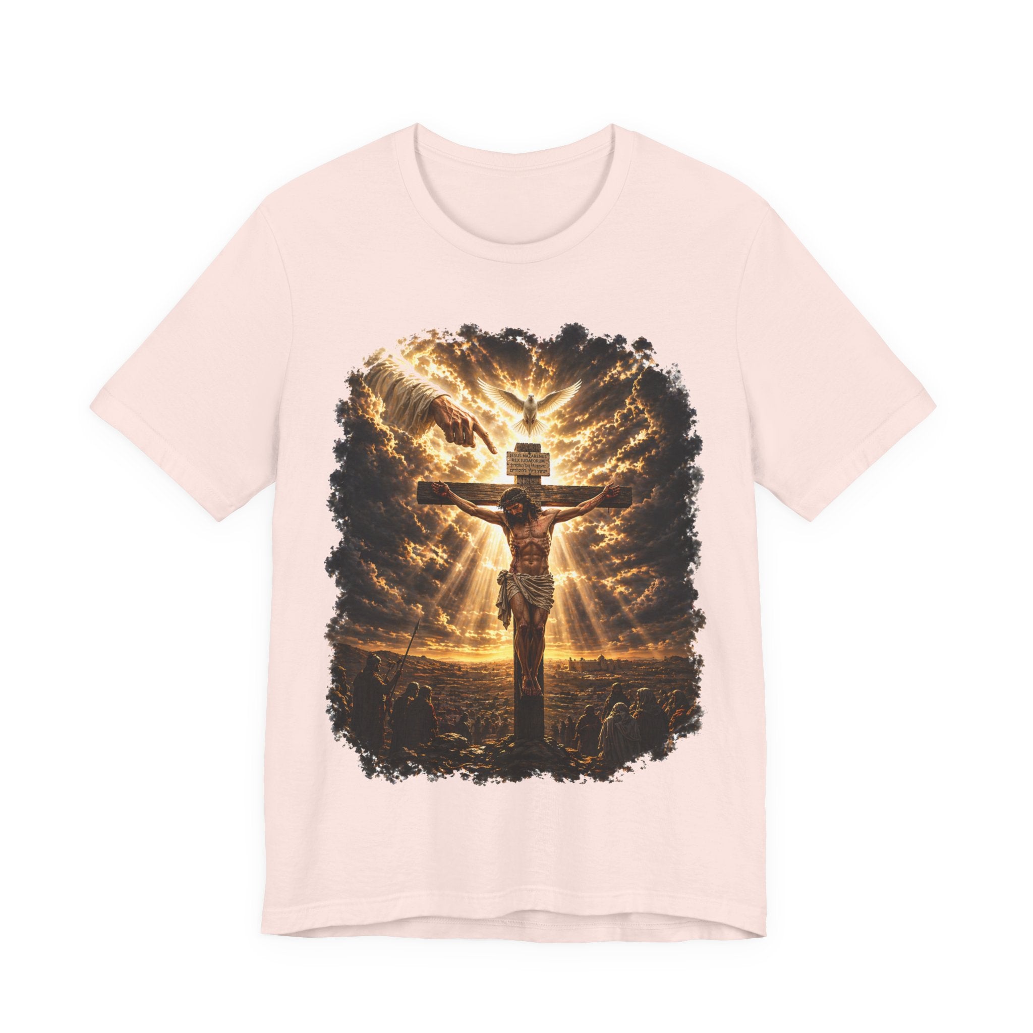 Crucifixion Sunrise T-Shirt — Jesus on the Cross Spiritual Faith Tee