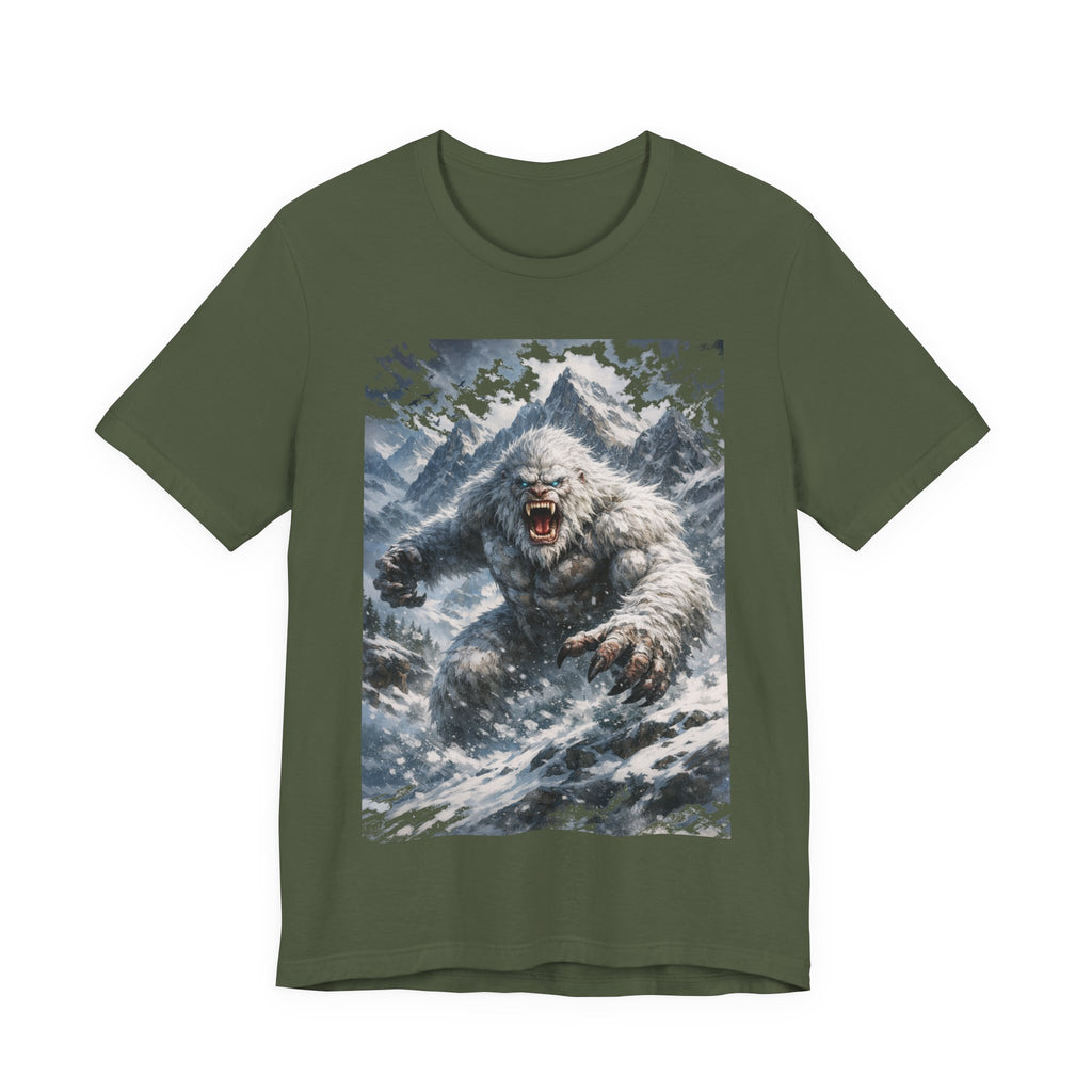Yeti Monster Tee — Snowy Mountain Sasquatch Graphic T-Shirt