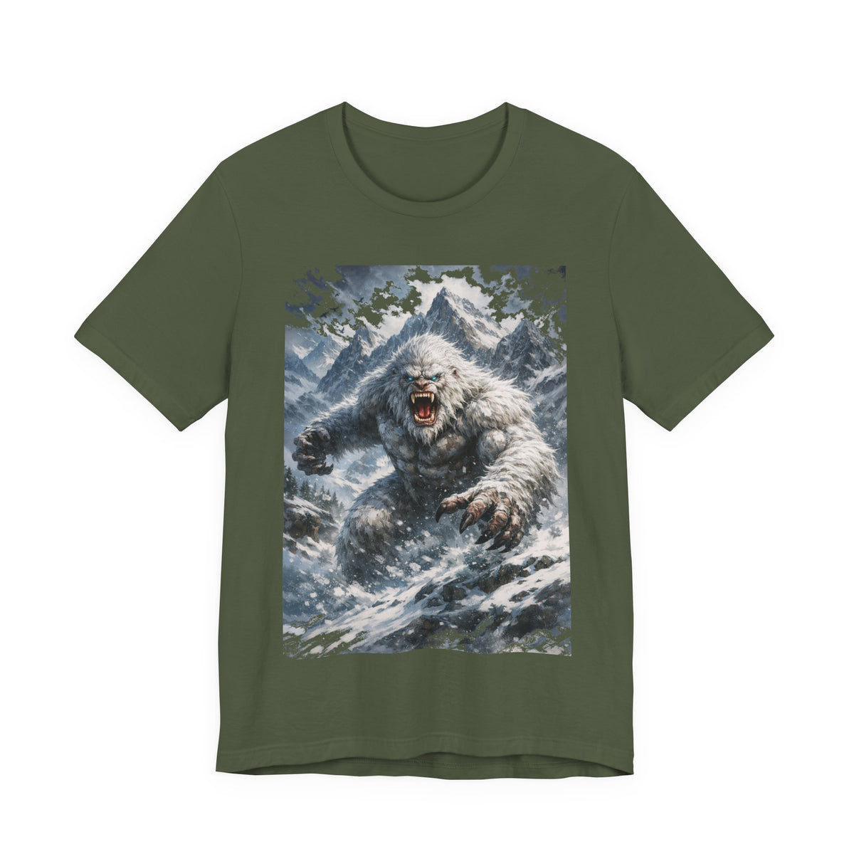 Yeti Monster Tee — Snowy Mountain Sasquatch Graphic T-Shirt