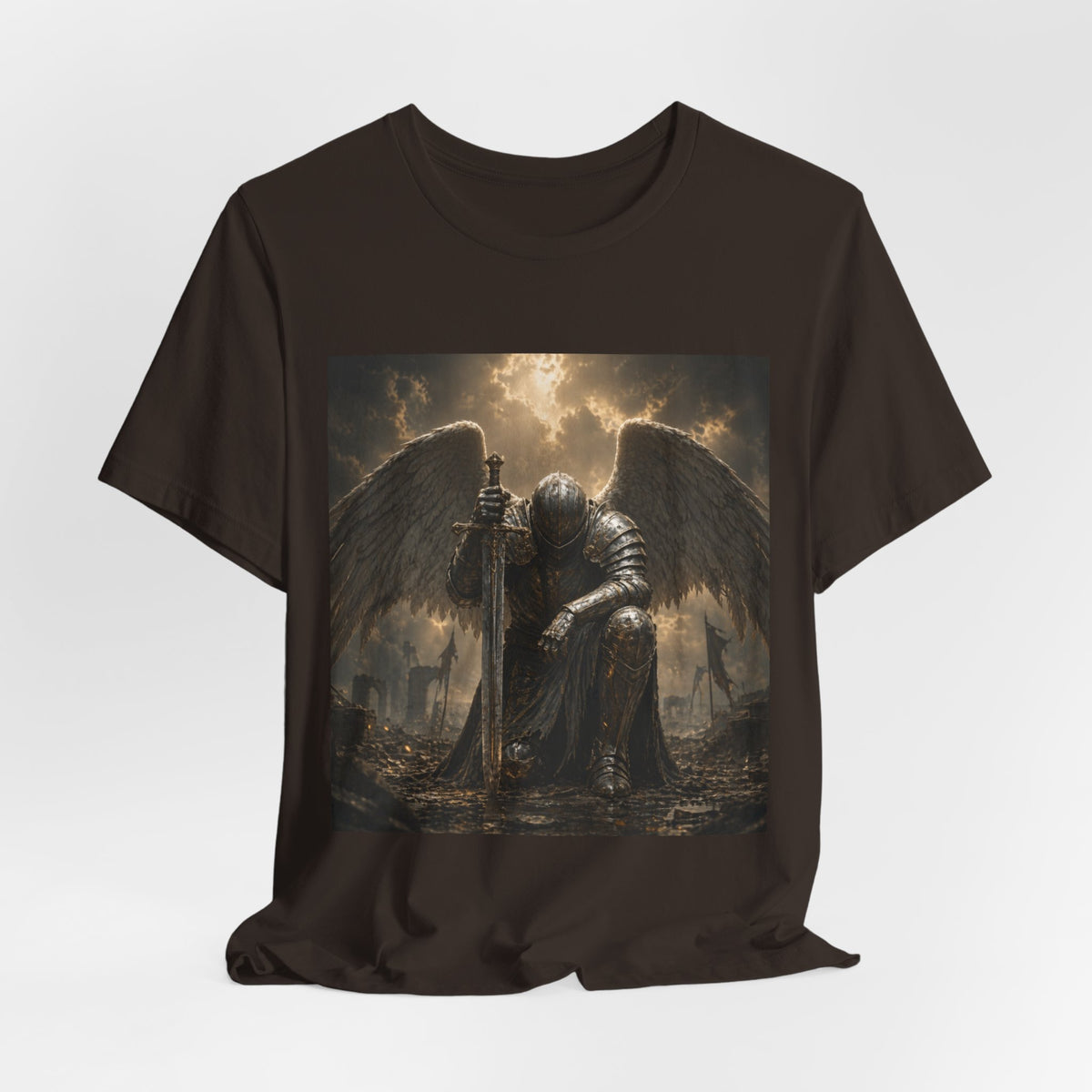Angel Knight T-Shirt — Gothic Dark  Armor Tee