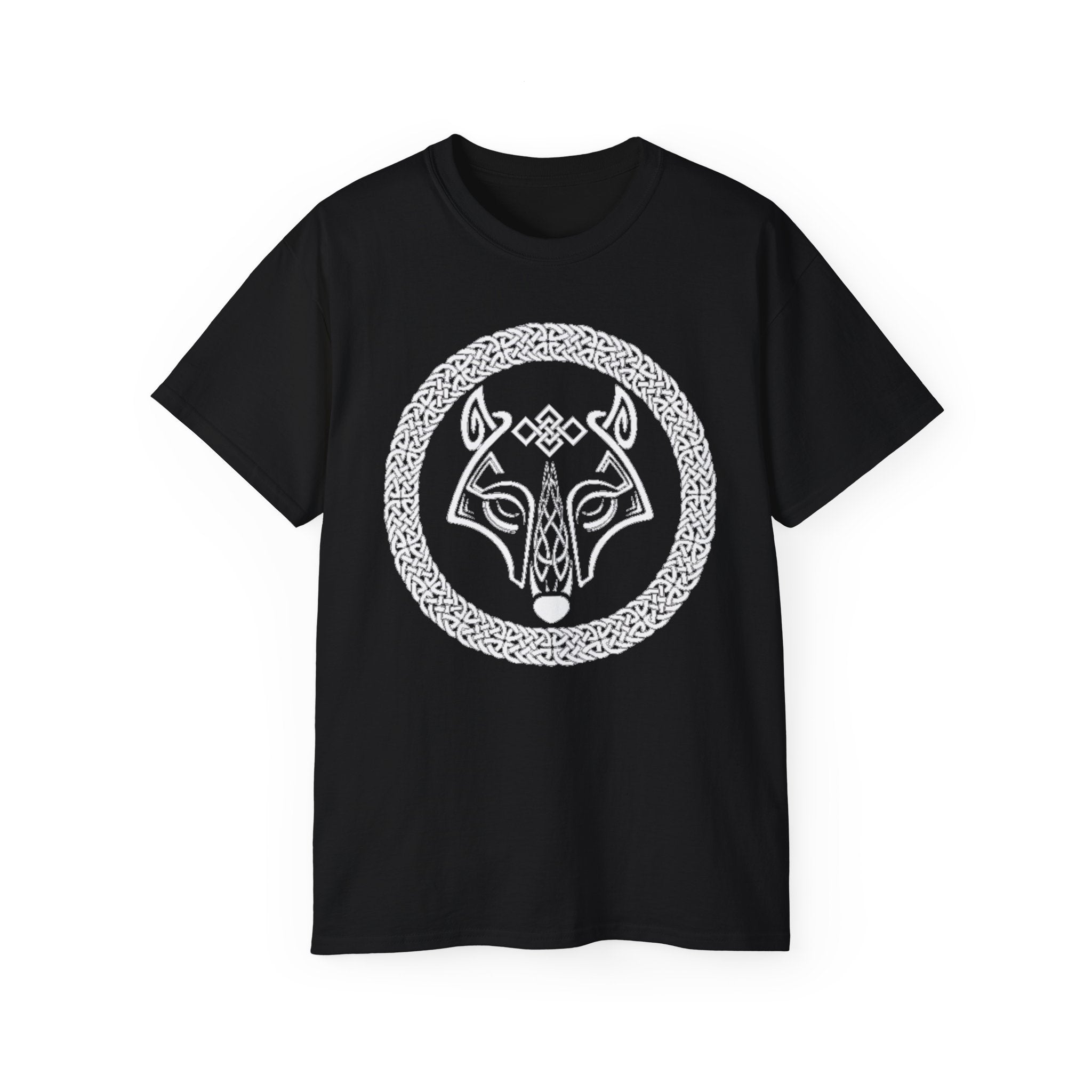 Celtic Wolf T-Shirt — Norse Knotwork Wolf Head Tee