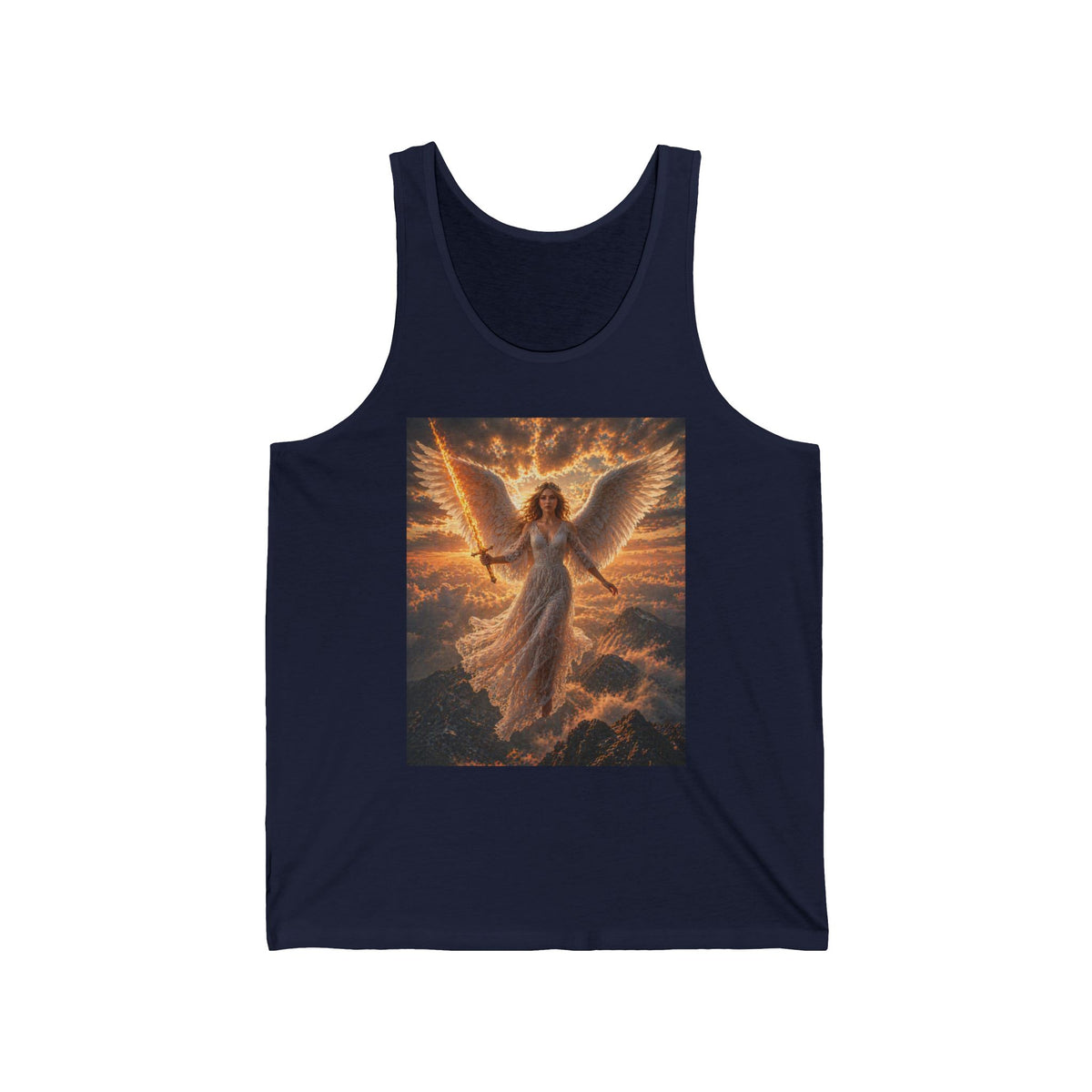Angel Wings Tank Top — Radiant Guardian Angel Graphic Tank