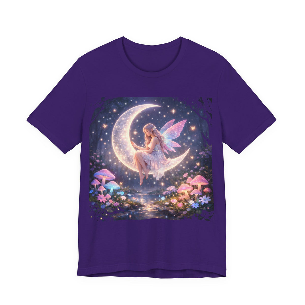 Fairy on the Moon T-Shirt — Magical Night Garden Fairy Tee
