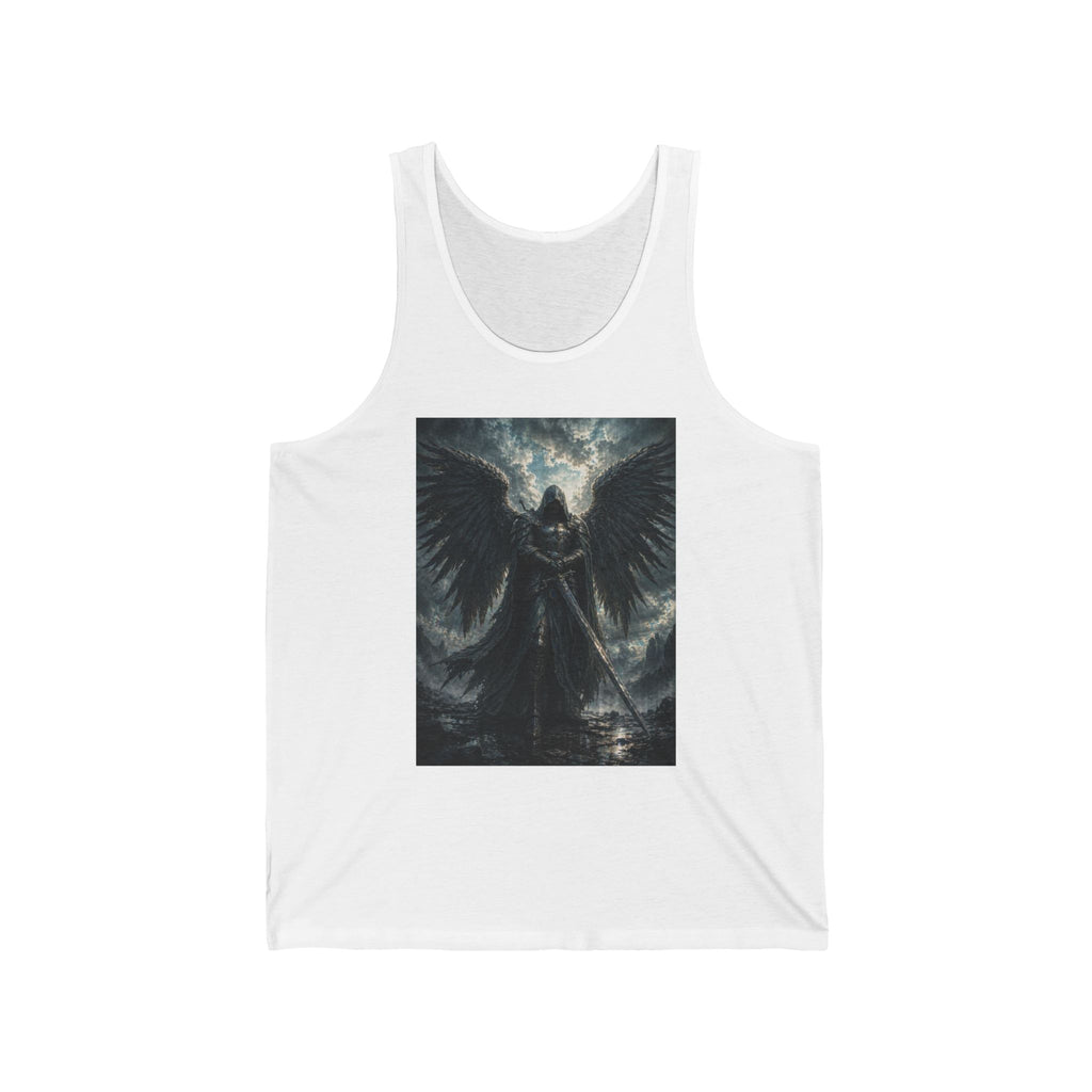 Dark Angel Graphic Tank Top — Gothic Warrior Winged Art Tee