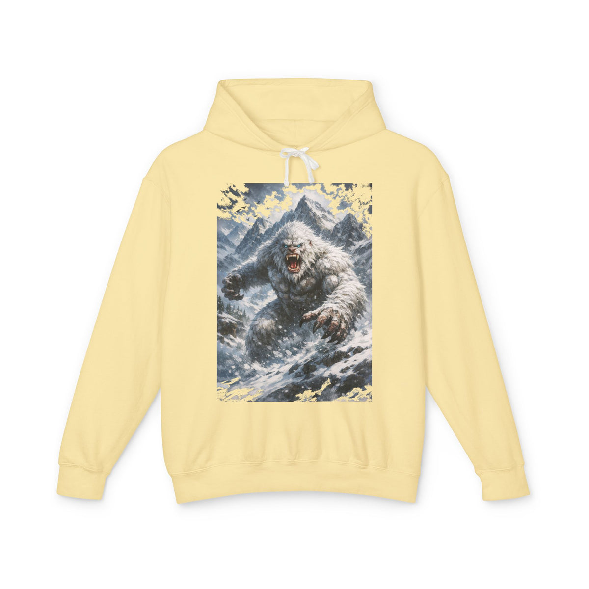 Yeti Storm Hoodie — Vintage Mountain Sasquatch Graphic Sweatshirt
