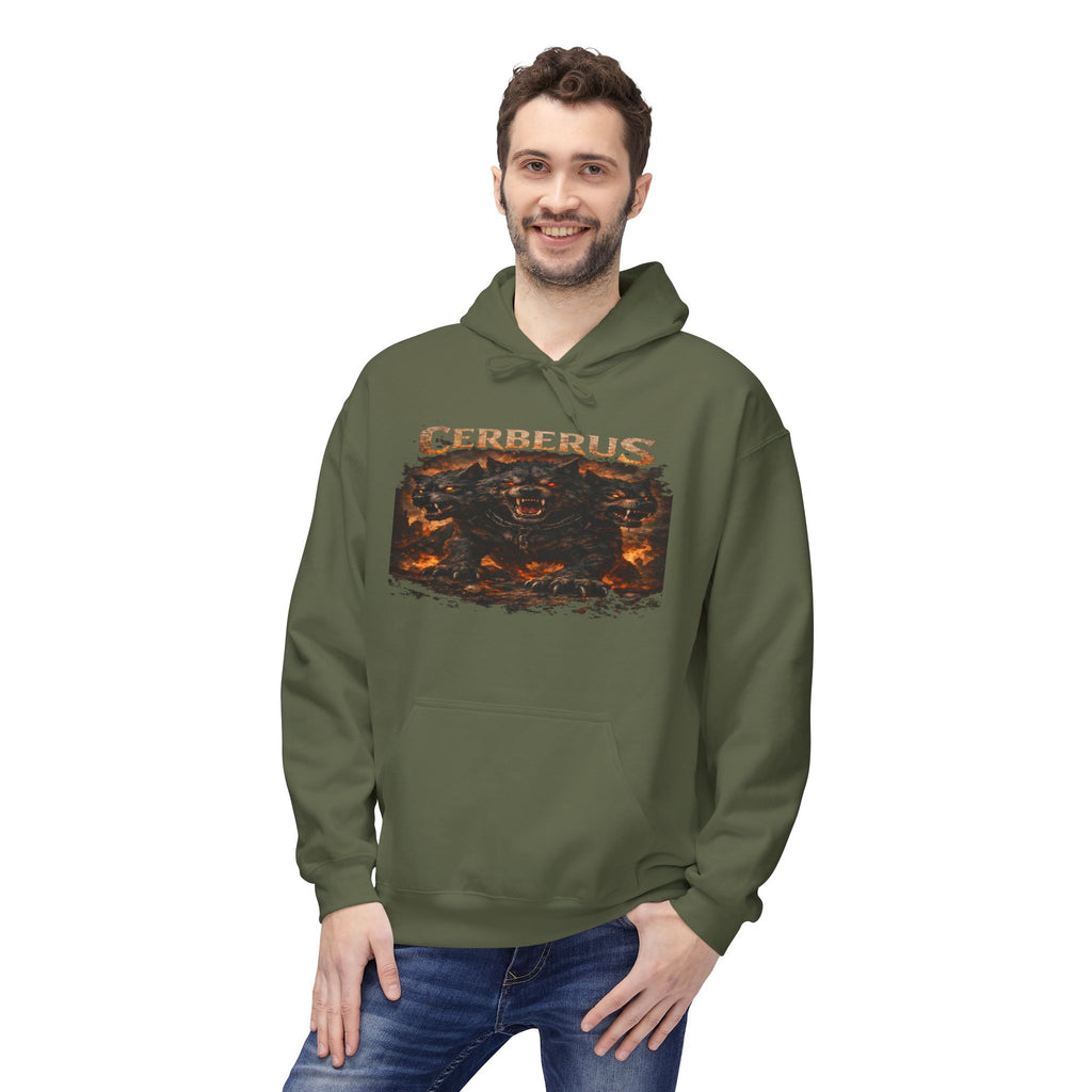 Cerberus Fiery Three-Headed Dog Hoodie