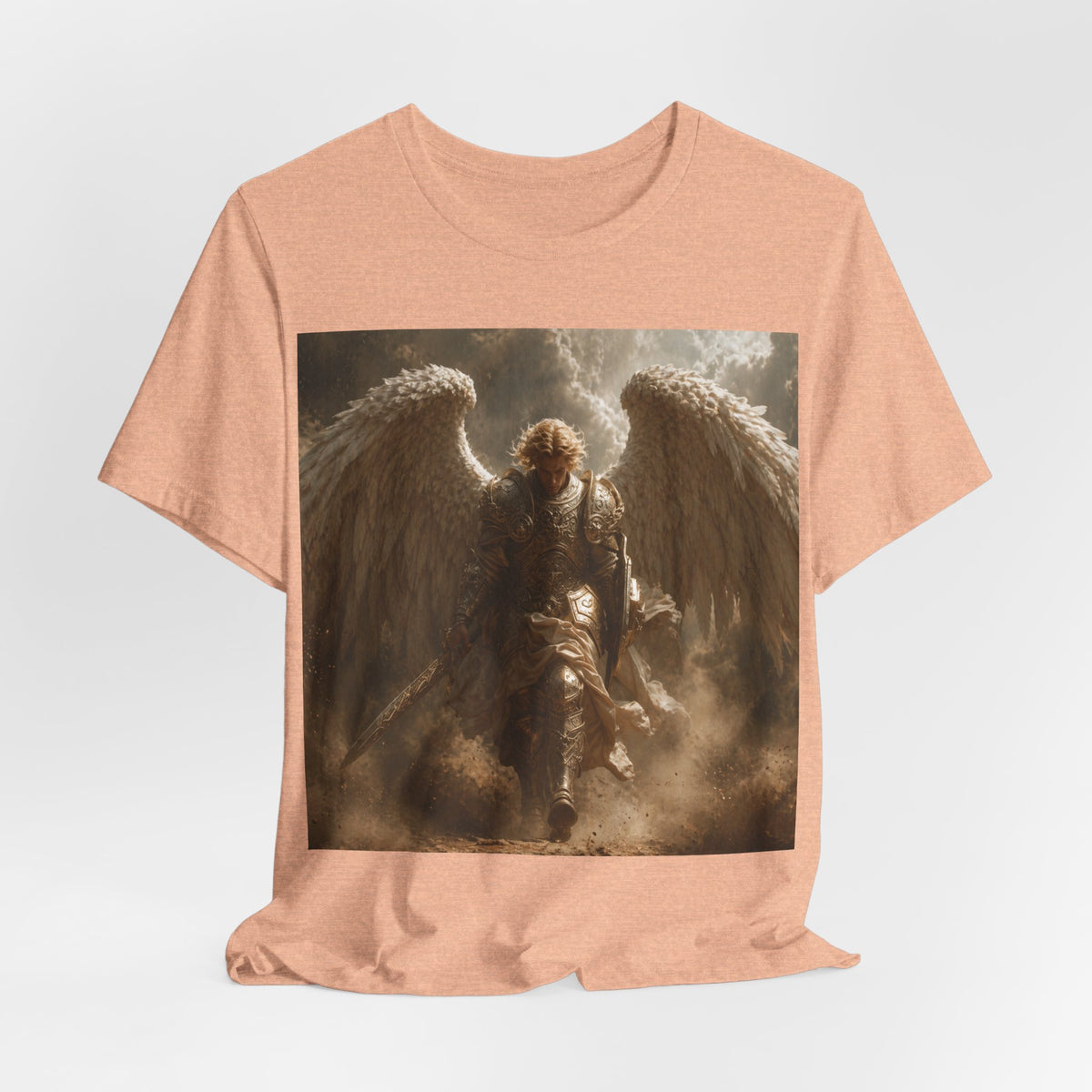 Angel Warrior T‑Shirt — Dramatic Winged Guardian Graphic Tee