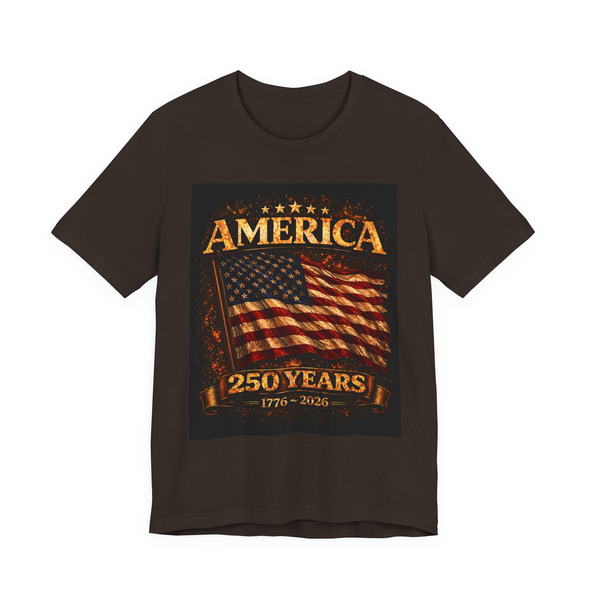 America 250 Years Flag T-Shirt — 1776–2026 Patriotic Tee