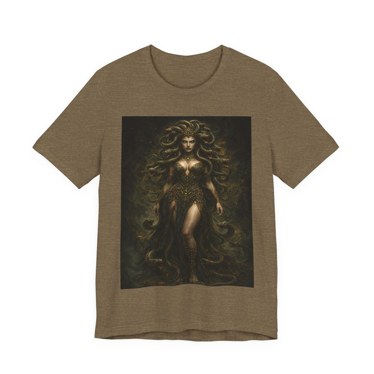 Medusa Goddess T‑Shirt — Mythic Dark Art Graphic Tee