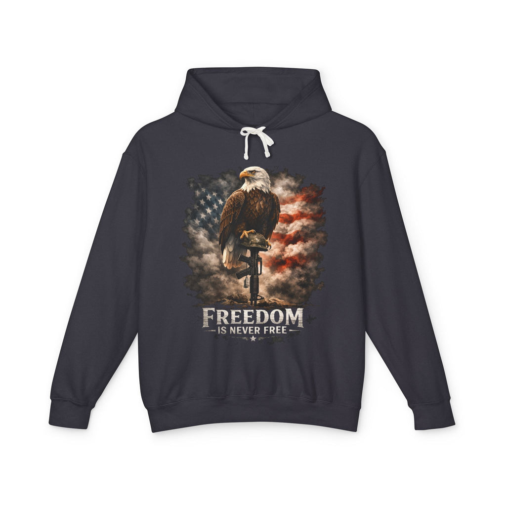 USA Egale and Flag Hooded Sweatshirtas