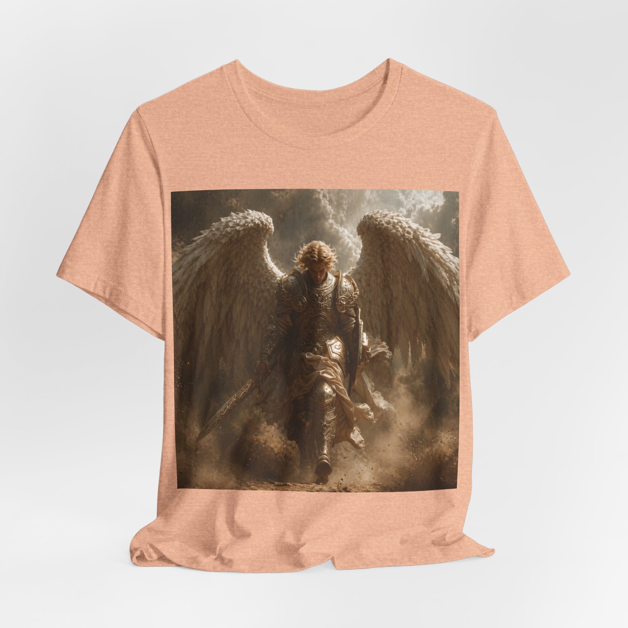 Angel Warrior T‑Shirt — Dramatic Winged Guardian Graphic Tee