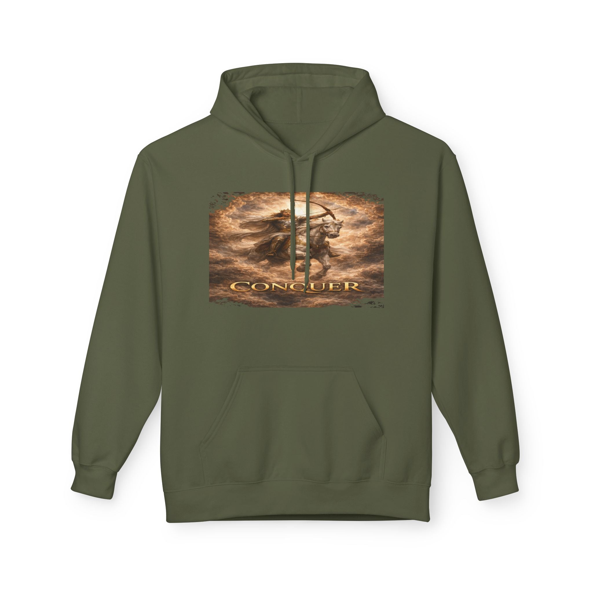Revelation 6:1-2! And on the White horse was a rider the first horsemen of the apocalypse- Hoodie