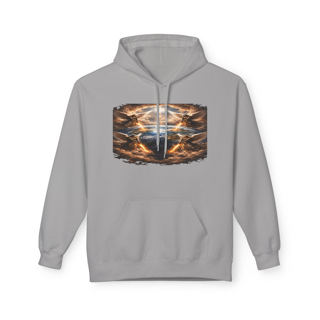 Revelation 7:1 The four Angels at the end of times-Jesus Christ retrun-Unisex Midweight Softstyle Fleece Hoodie