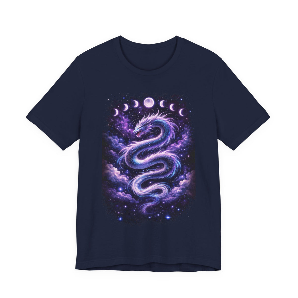 Mystic Moon Dragon T-Shirt — Cosmic Lunar Phases Tee