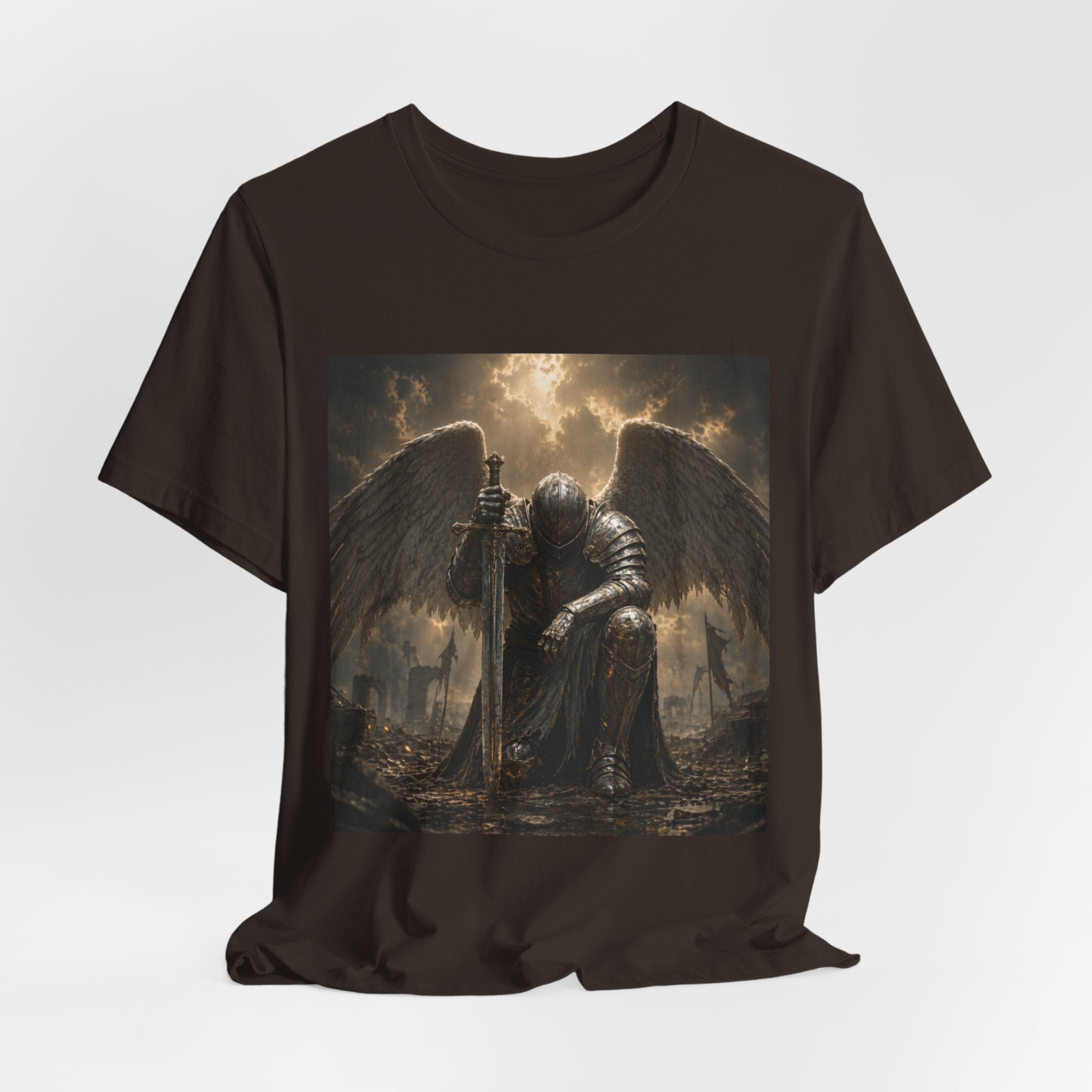 Angel Knight T-Shirt — Gothic Dark  Armor Tee