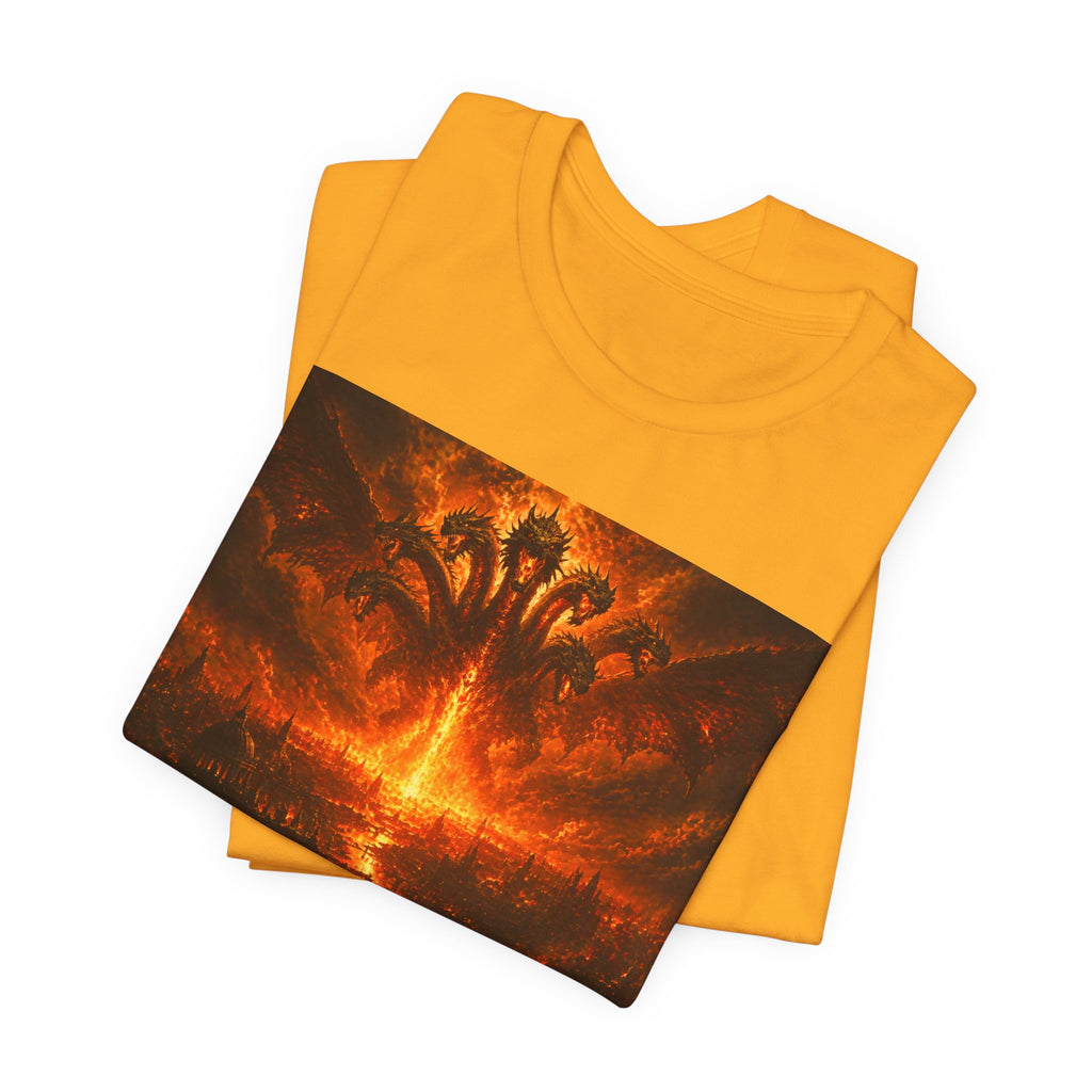 The seven headed dragon from the end of times T‑Shirt — Dark Graphic Tee