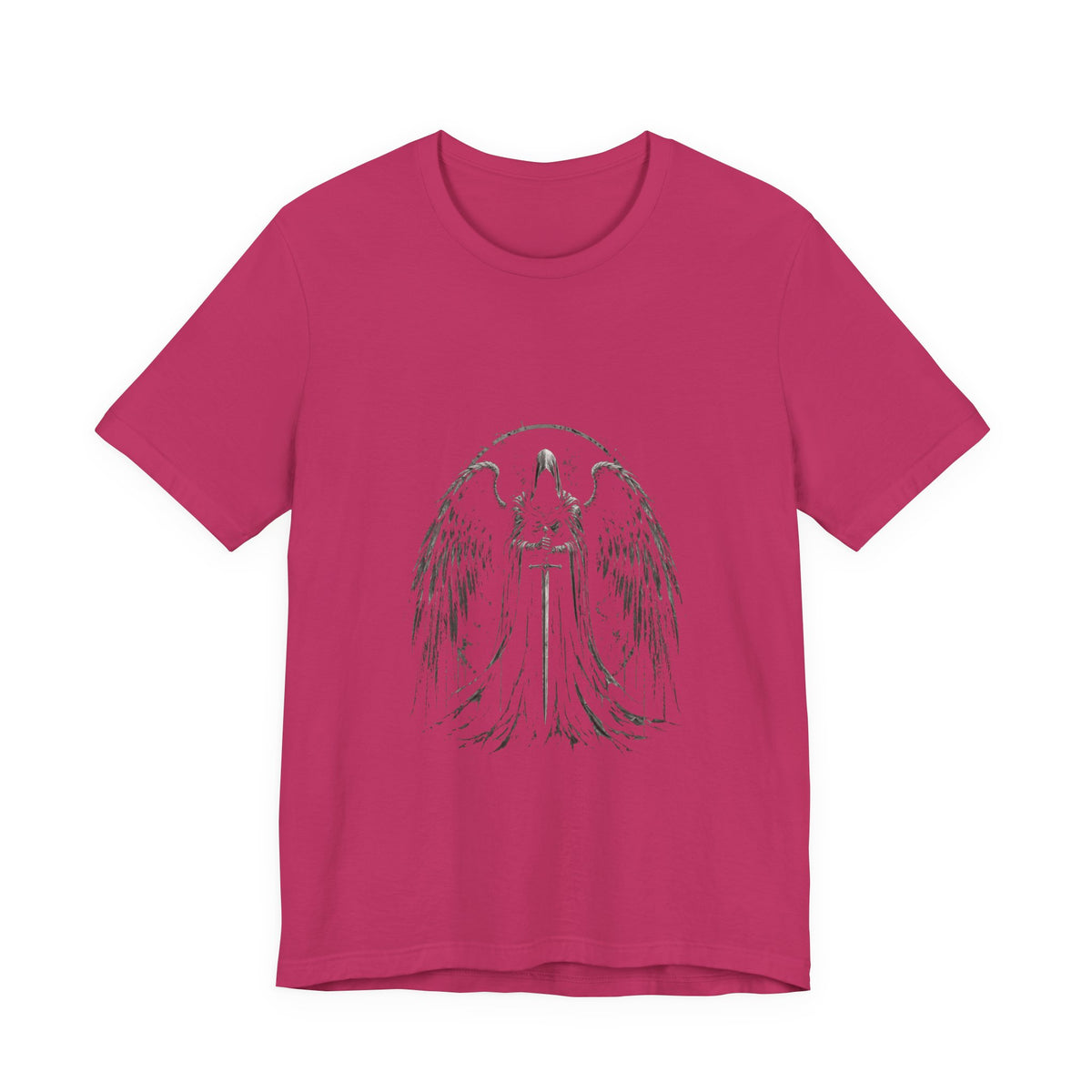 Guaediand Angel Wings Tee — Gothic Guardian Angel Short Sleeve Shirt