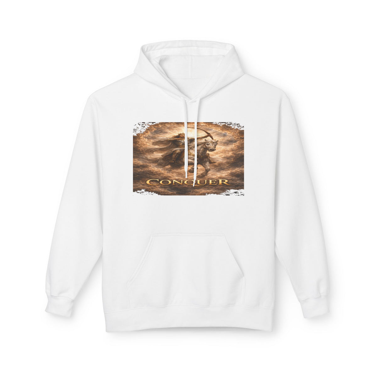 Revelation 6:1-2! And on the White horse was a rider the first horsemen of the apocalypse- Hoodie