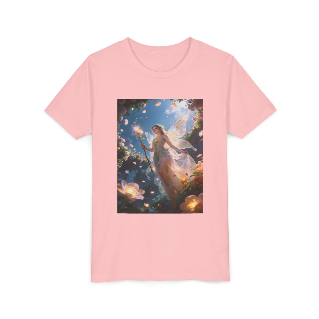 Fairy Glow Youth Tee — Enchanted Forest Fairy Graphic T-Shirt