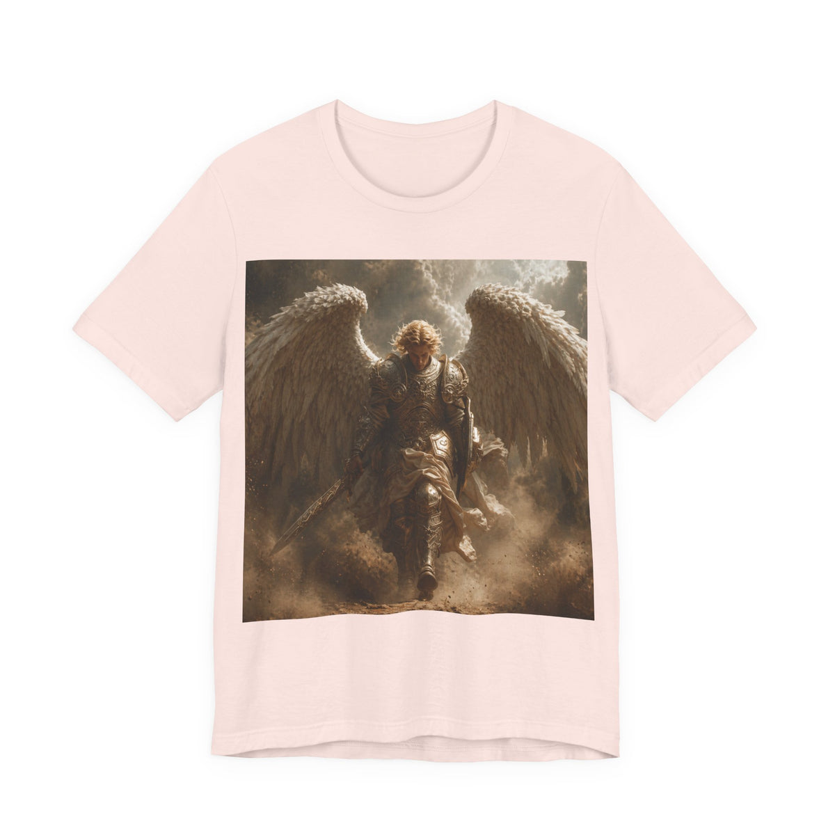 Angel Warrior T‑Shirt — Dramatic Winged Guardian Graphic Tee