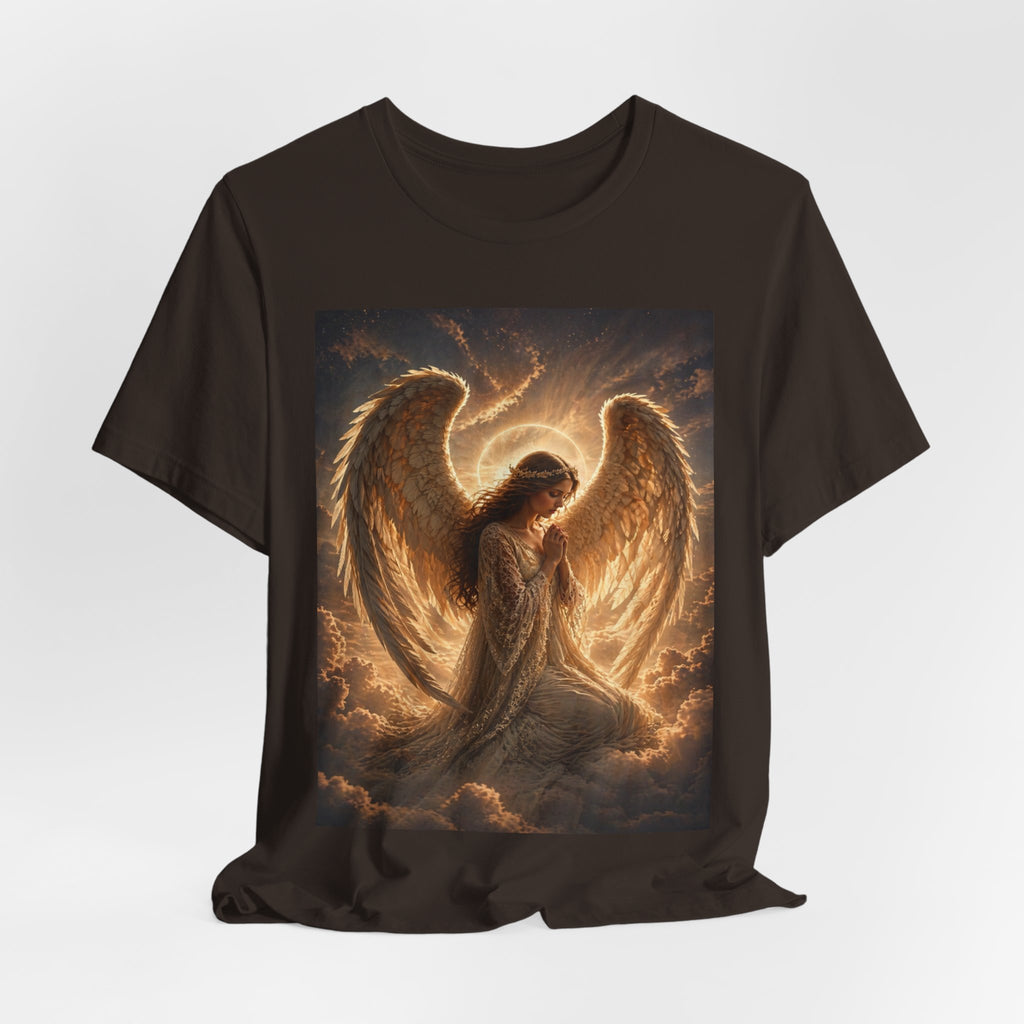 Angel Wings T-Shirt — Golden Seraph Prayer Tee