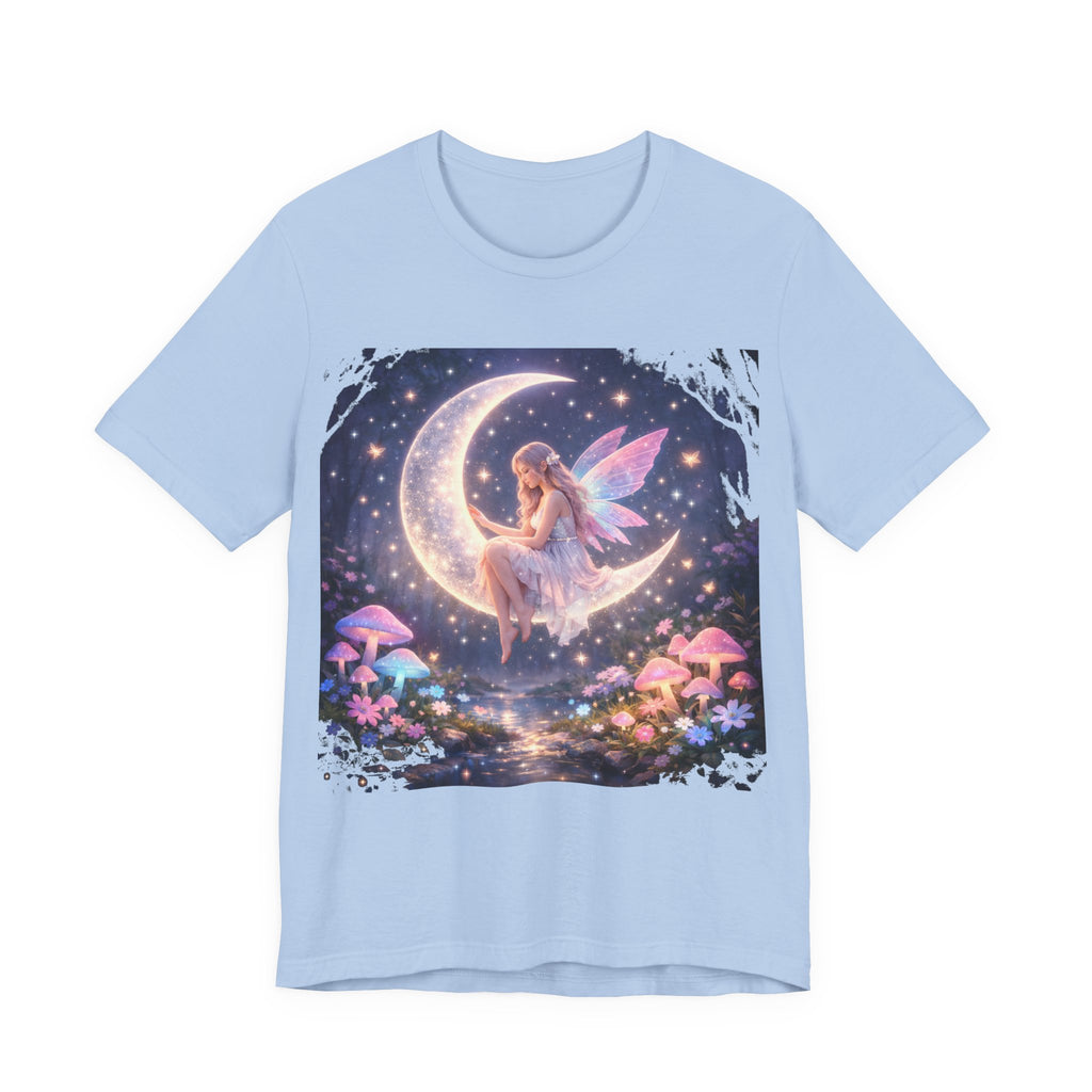 Fairy on the Moon T-Shirt — Magical Night Garden Fairy Tee
