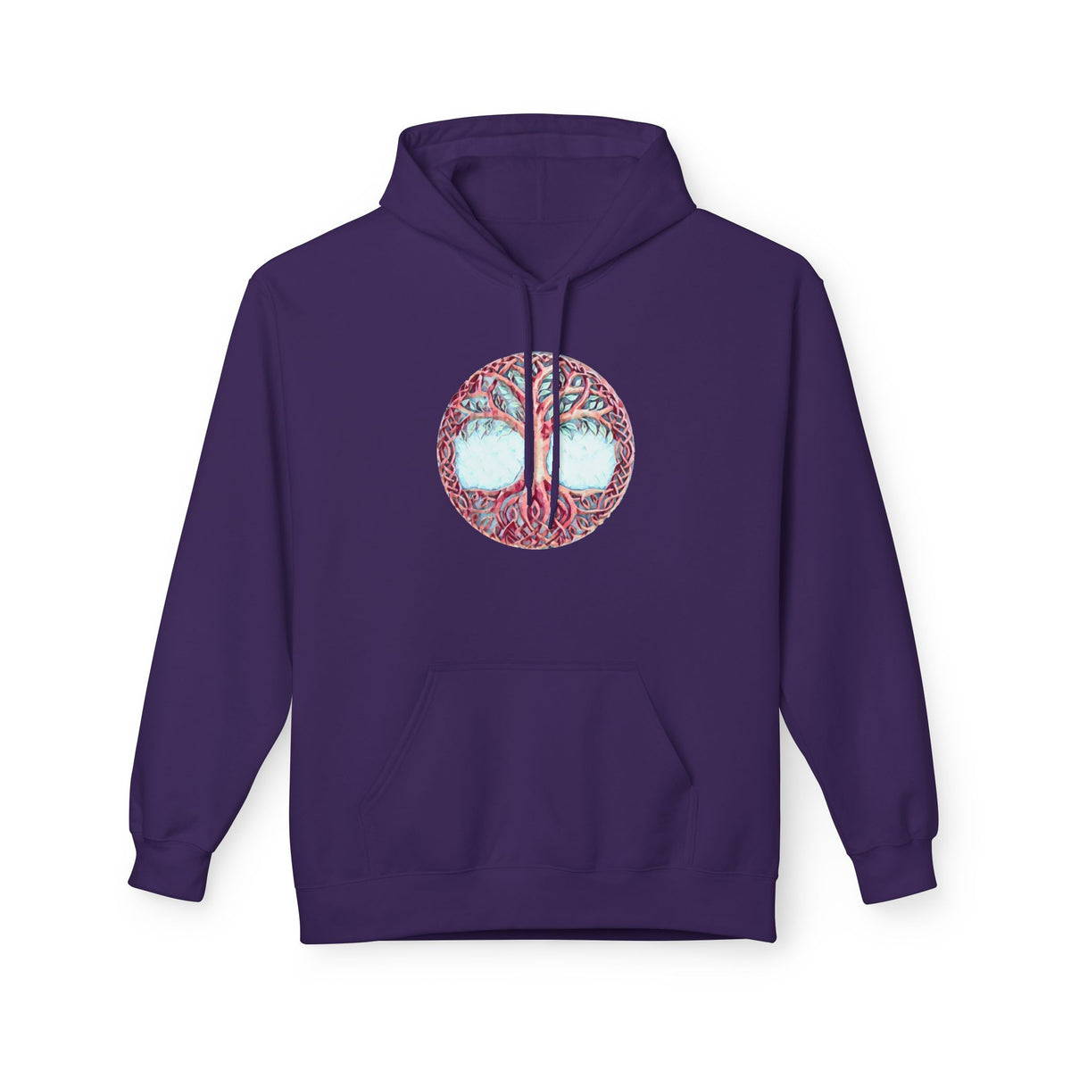 Yggdrasil Tree of Life Cotton Hoodie — Spiritual Nature Graphic Hoodie