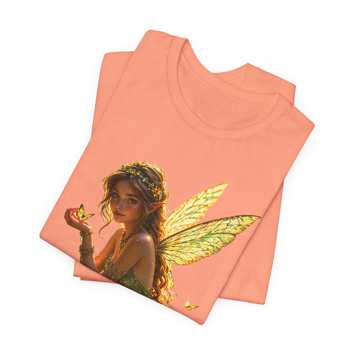 Fairy Garden T‑Shirt — Whimsical Sunlit Fairy Illustration Tee