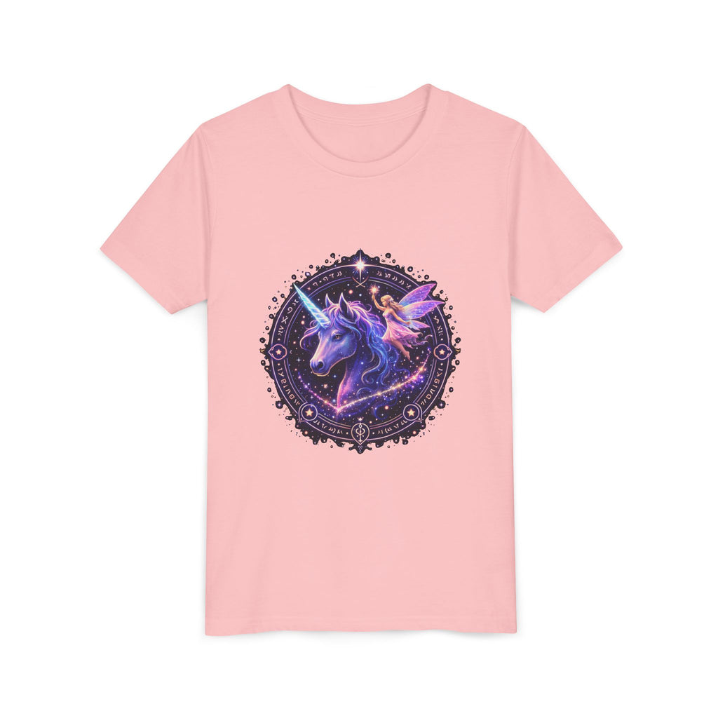 Youth Unicorn Tee — Magical Purple Galaxy Unicorn Graphic Shirt