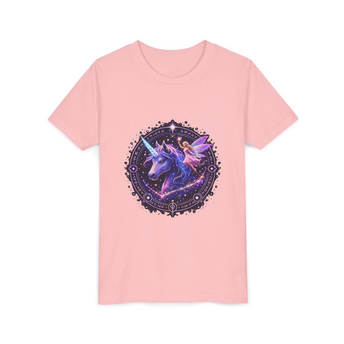 Youth Unicorn Tee — Magical Purple Galaxy Unicorn Graphic Shirt