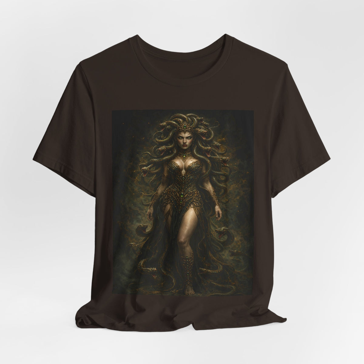 Medusa Goddess T‑Shirt — Mythic Dark Art Graphic Tee